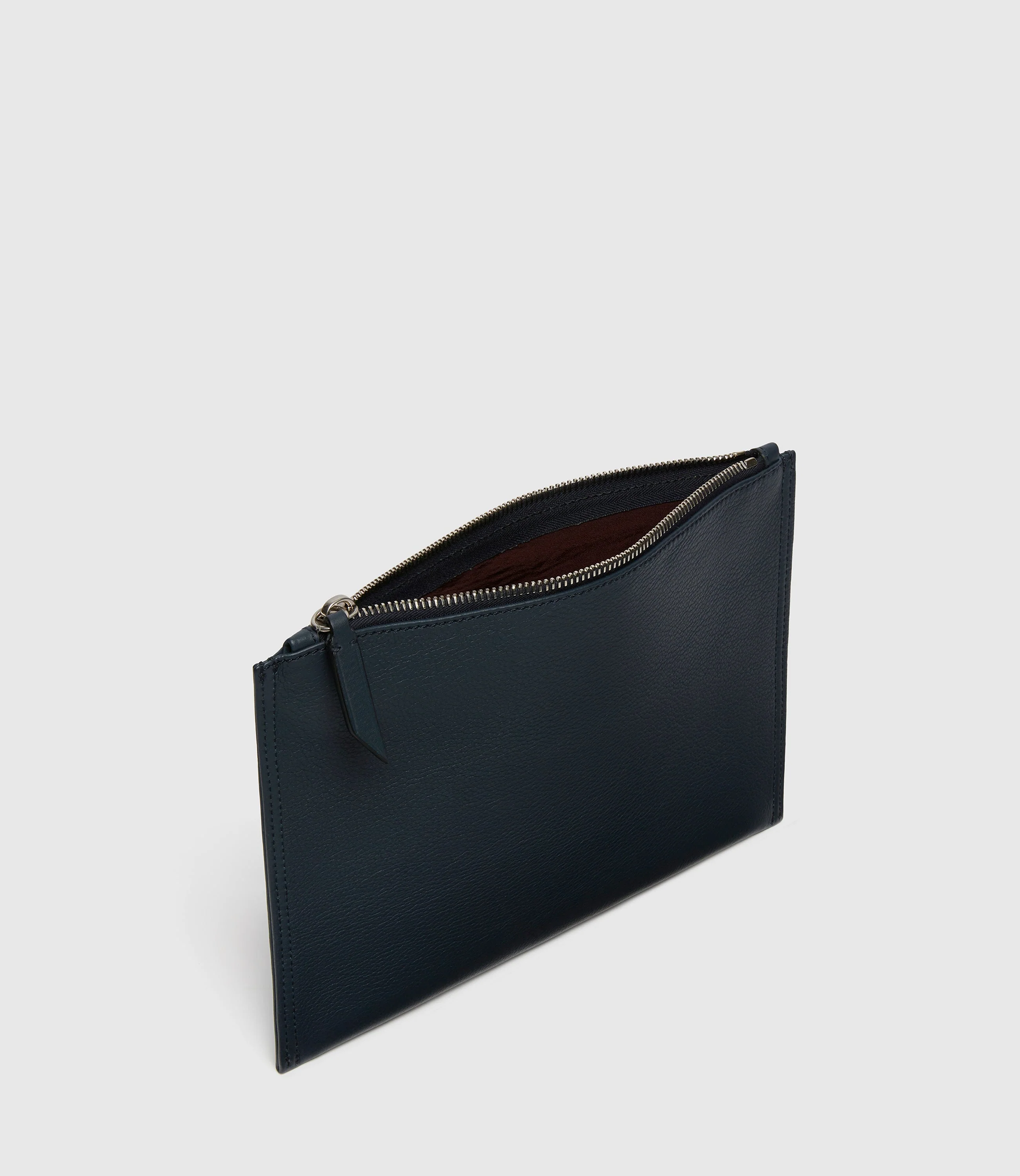 Metier - Small Flat Pouch Smooth Calfskin Navy - Image 2