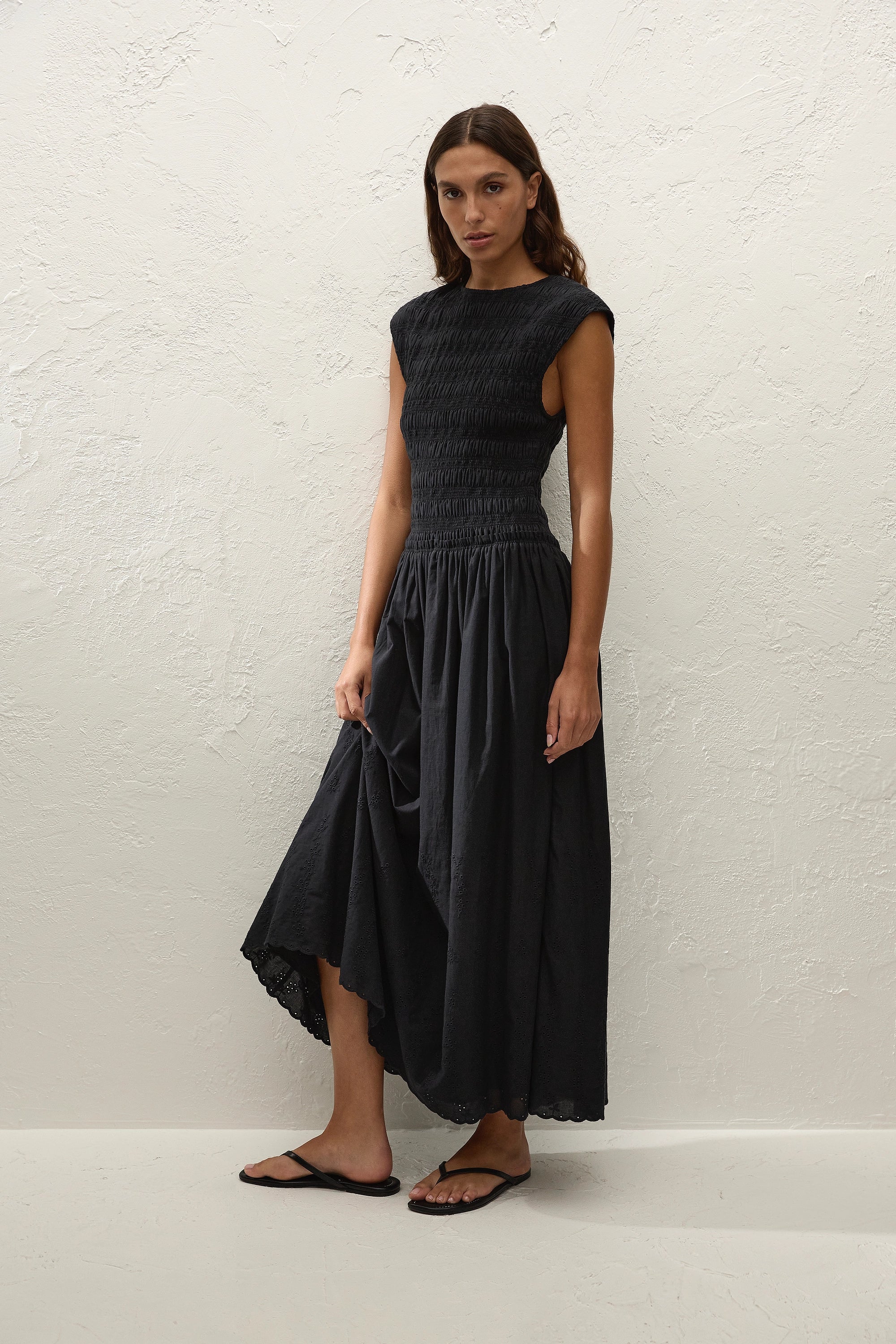 Faithfull - Flavia Maxi Dress Julyeta Broderie Black - Image 3