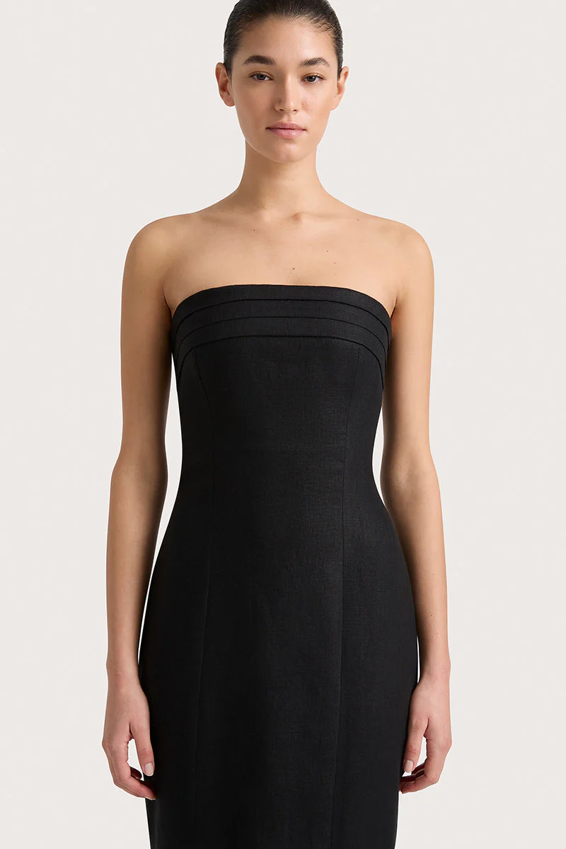 Faithfull - Fleuri Midi Dress Black - Final Sale - Image 2