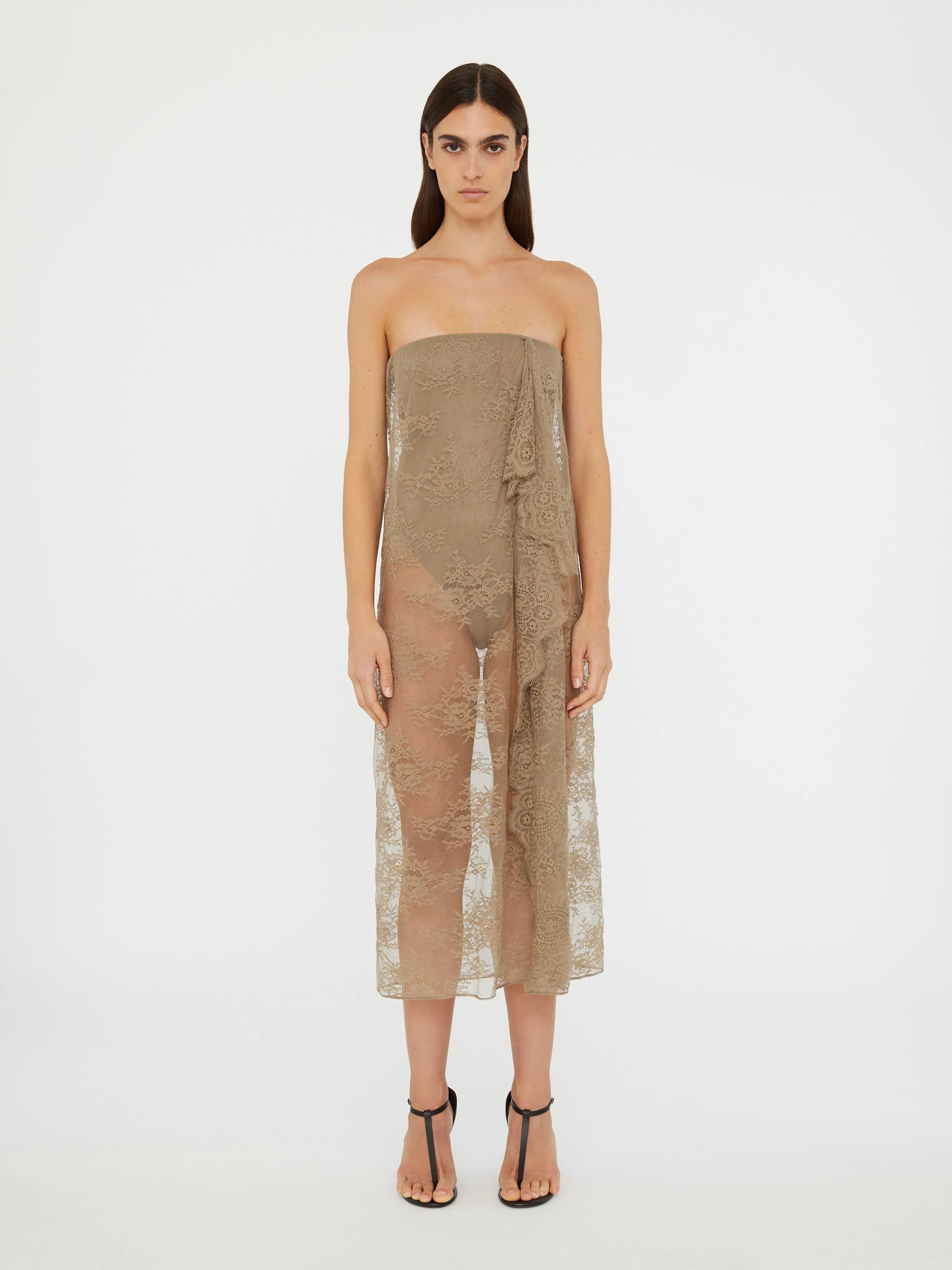 Christopher Esber - Floating Lace Strapless Dress