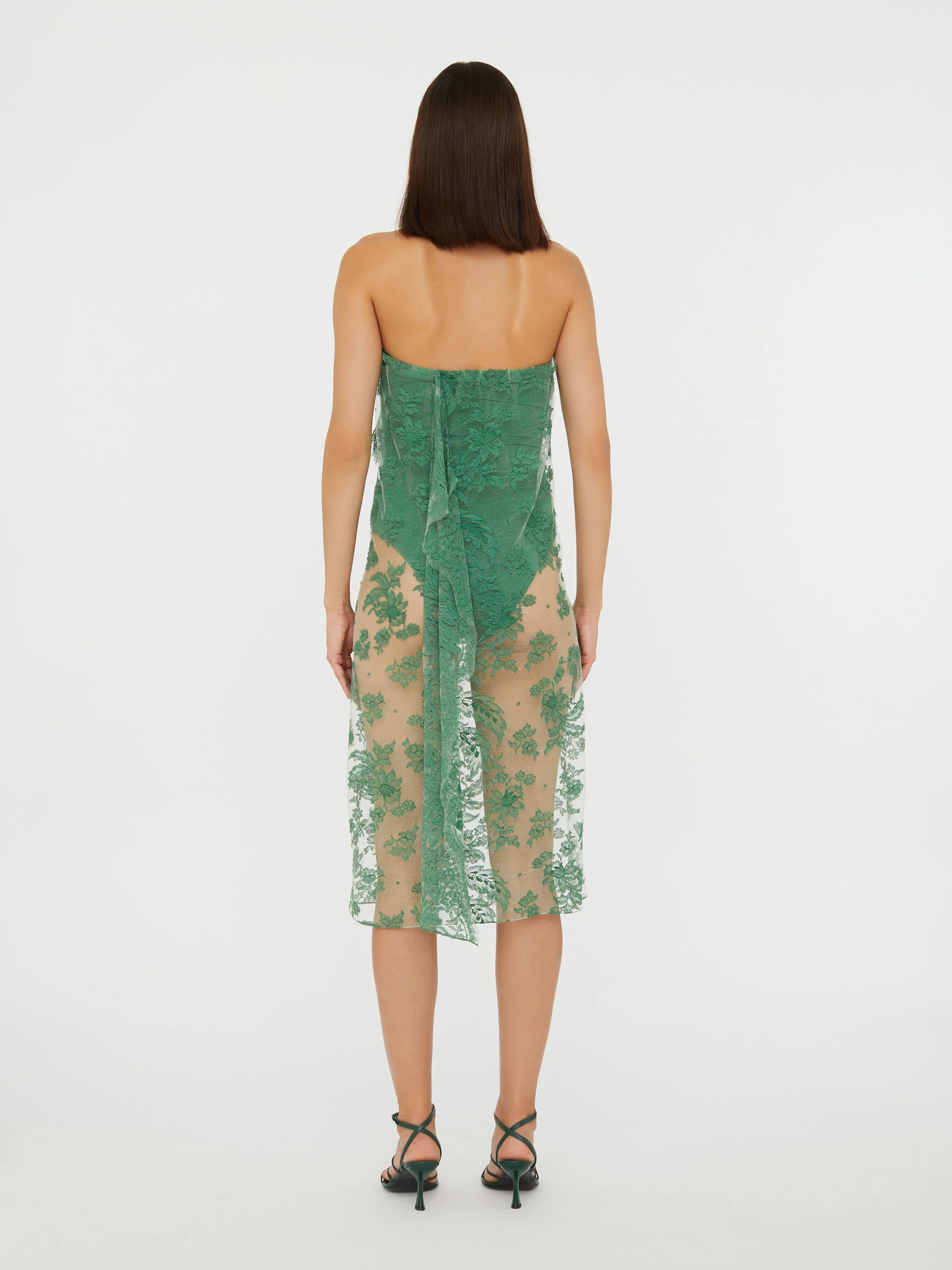 Christopher Esber - Floating Lace Strapless Dress - Image 5