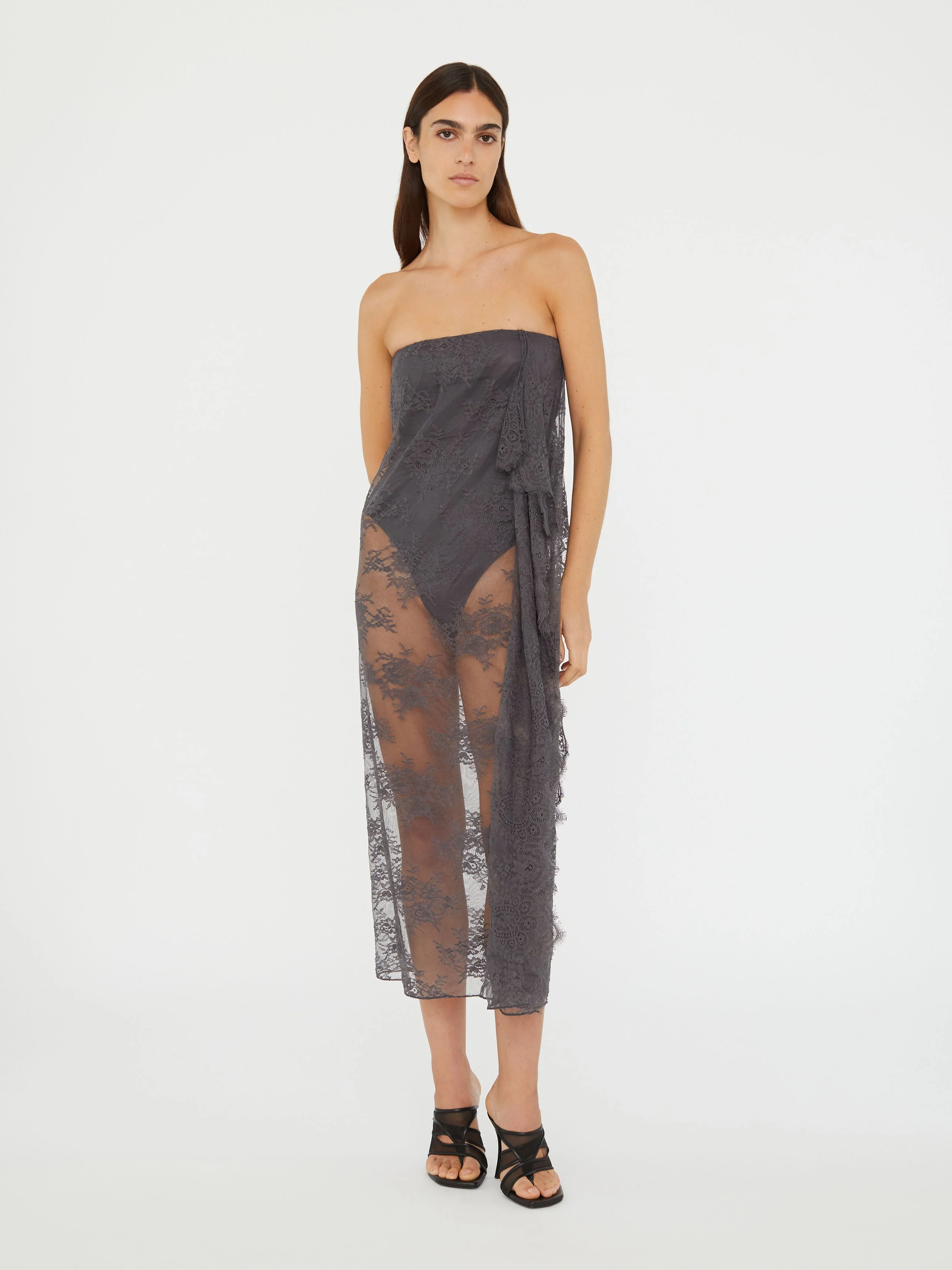 Christopher Esber - Floating Lace Strapless Dress - Image 3