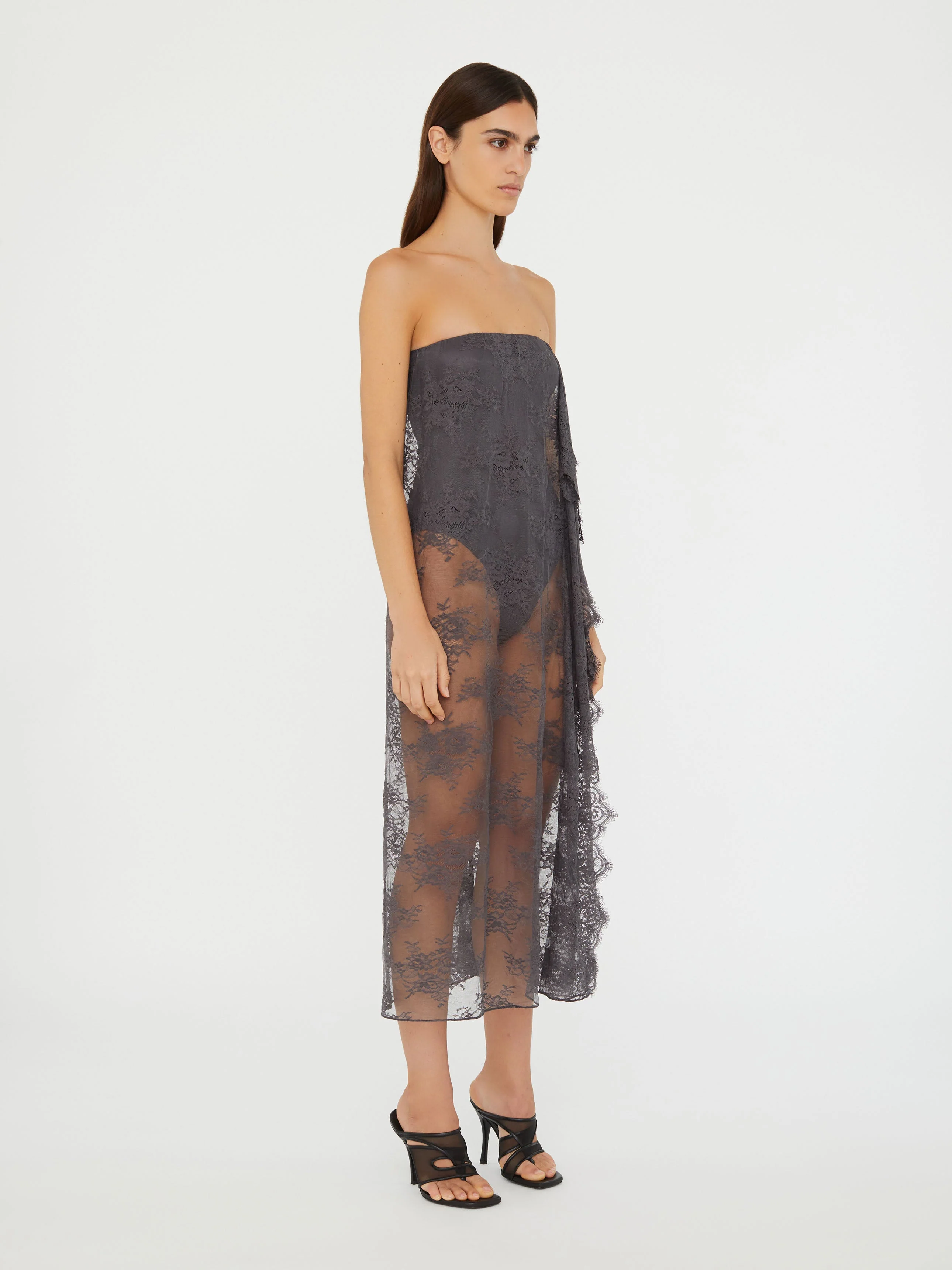 Christopher Esber - Floating Lace Strapless Dress - Image 4