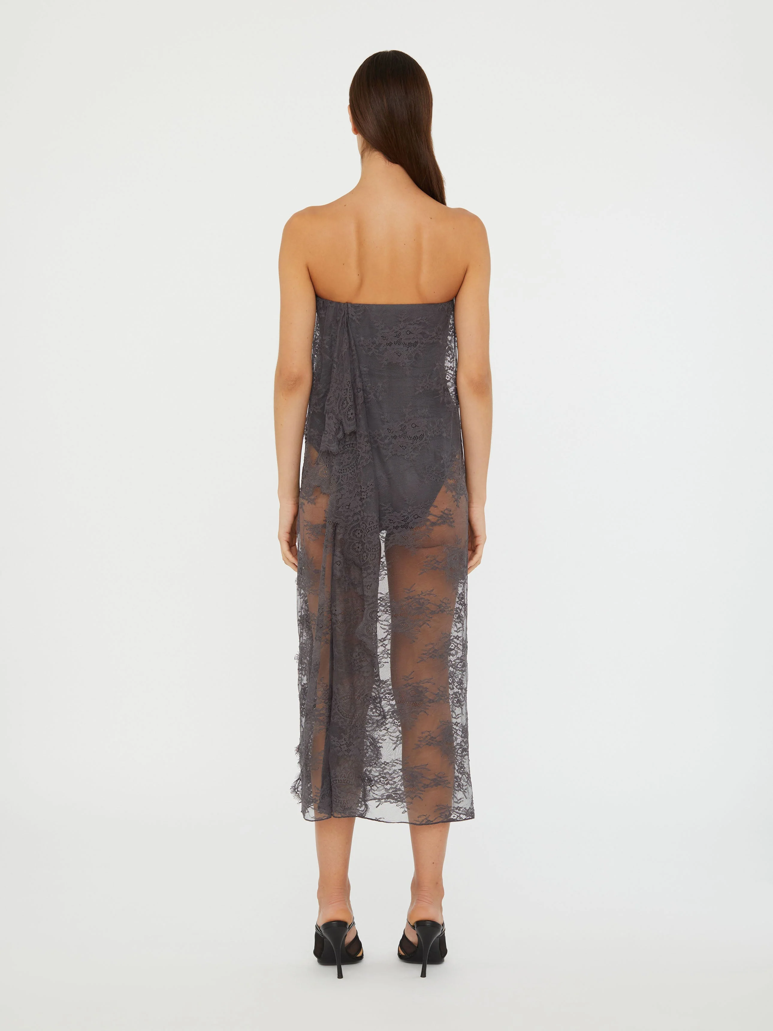 Christopher Esber - Floating Lace Strapless Dress - Image 5