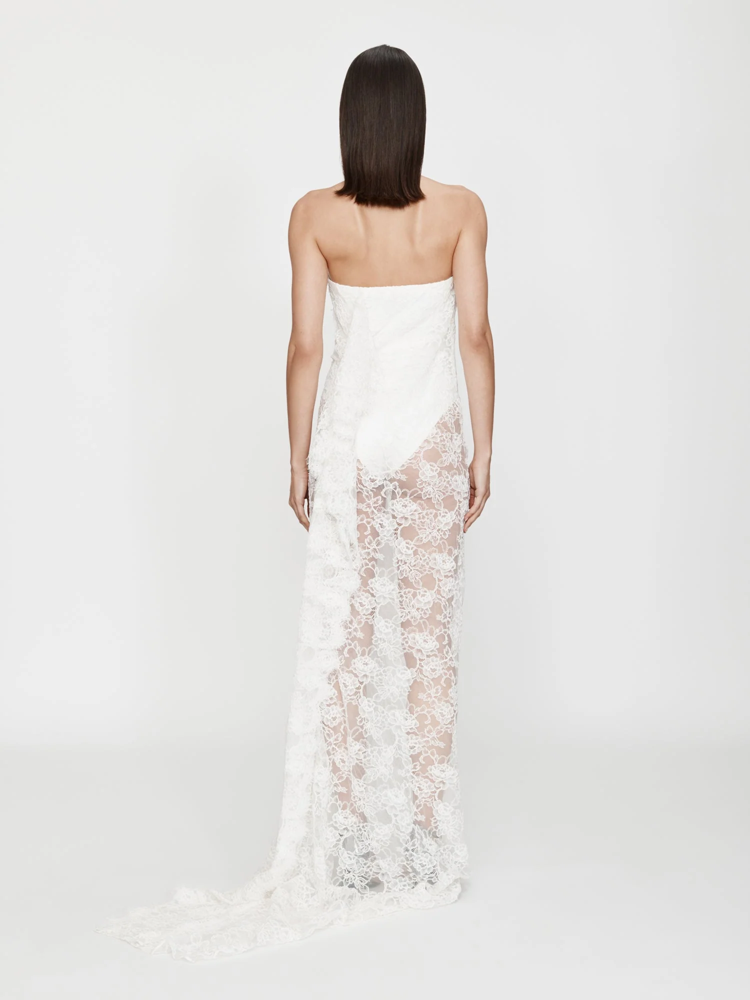 Christopher Esber - Floating Lace Strapless Gown - Image 5