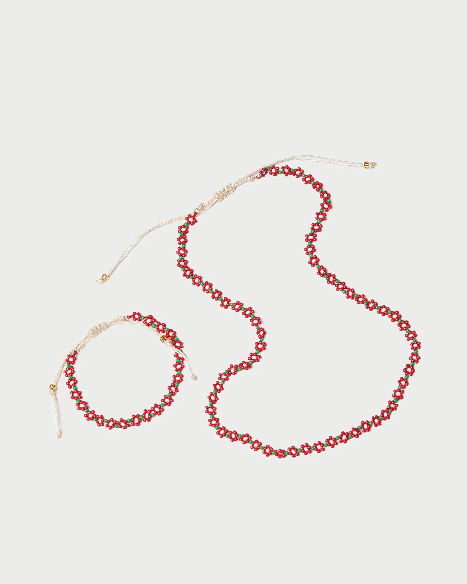 Loeffler Randall - Flora Red/White Beaded Set - Image 2