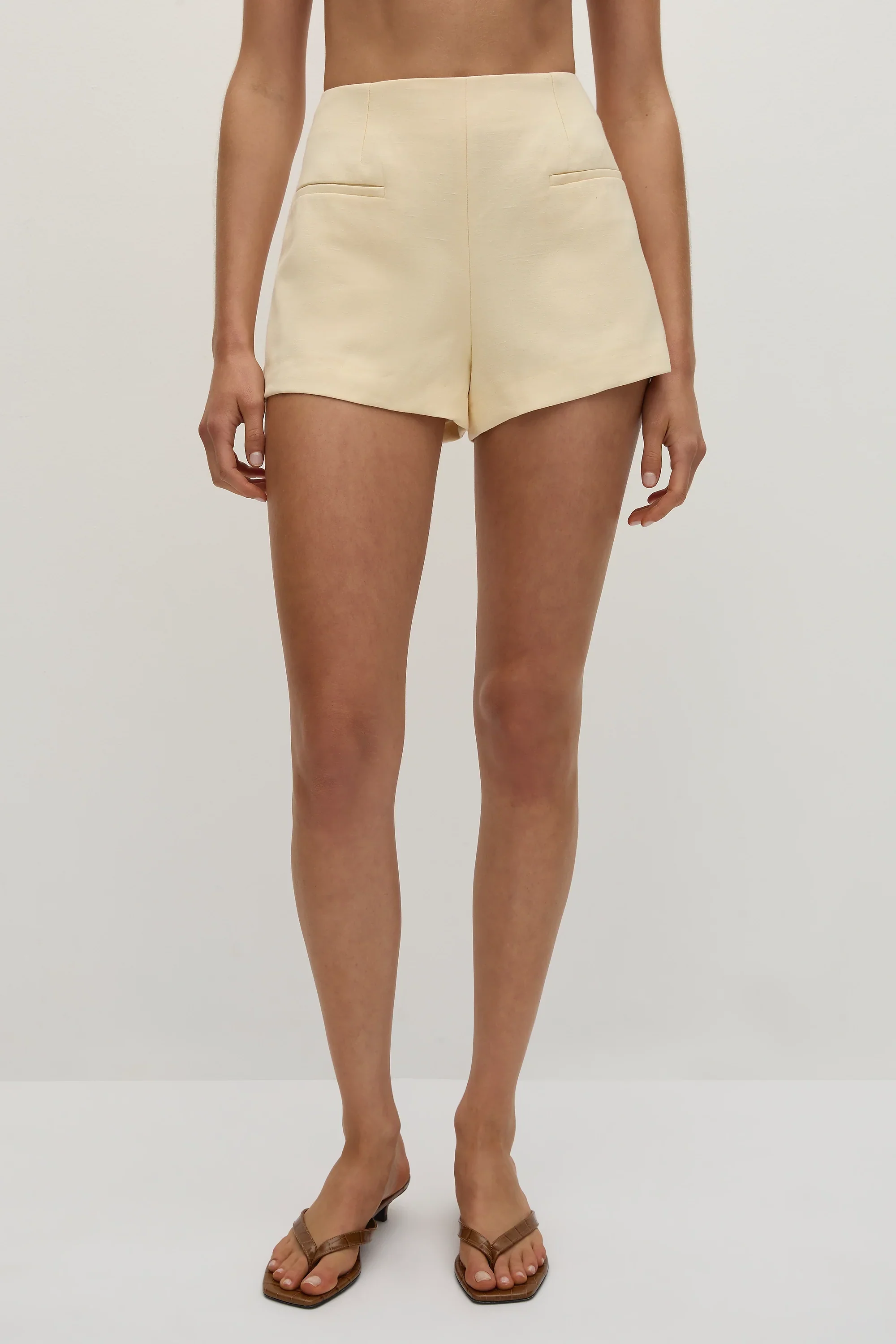 Faithfull - Florine Mini Shorts Butter - Final Sale - Image 2