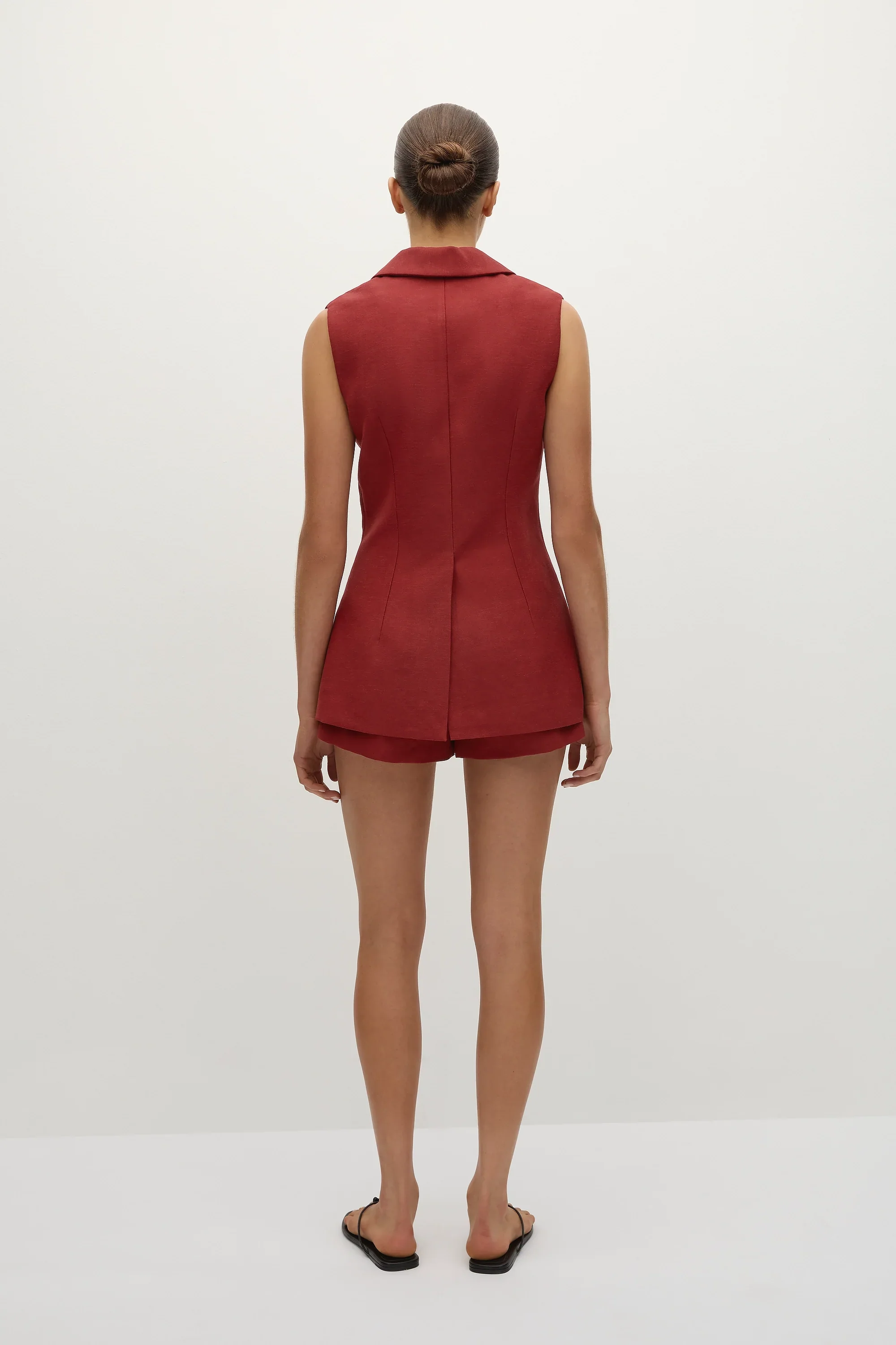 Faithfull - Florine Mini Shorts Deep Red - Final Sale - Image 4