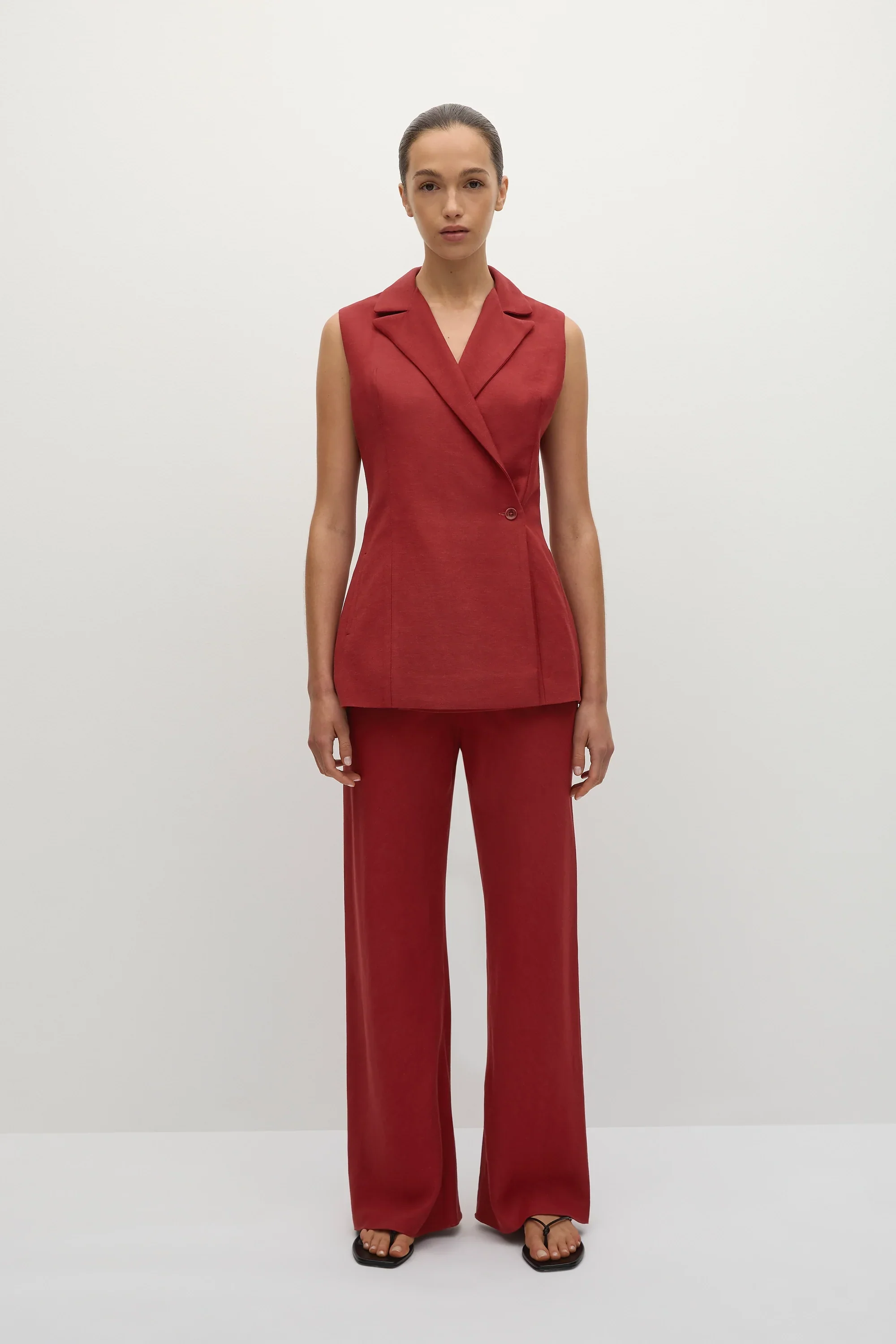 Faithfull - Florine Pant Deep Red - Final Sale