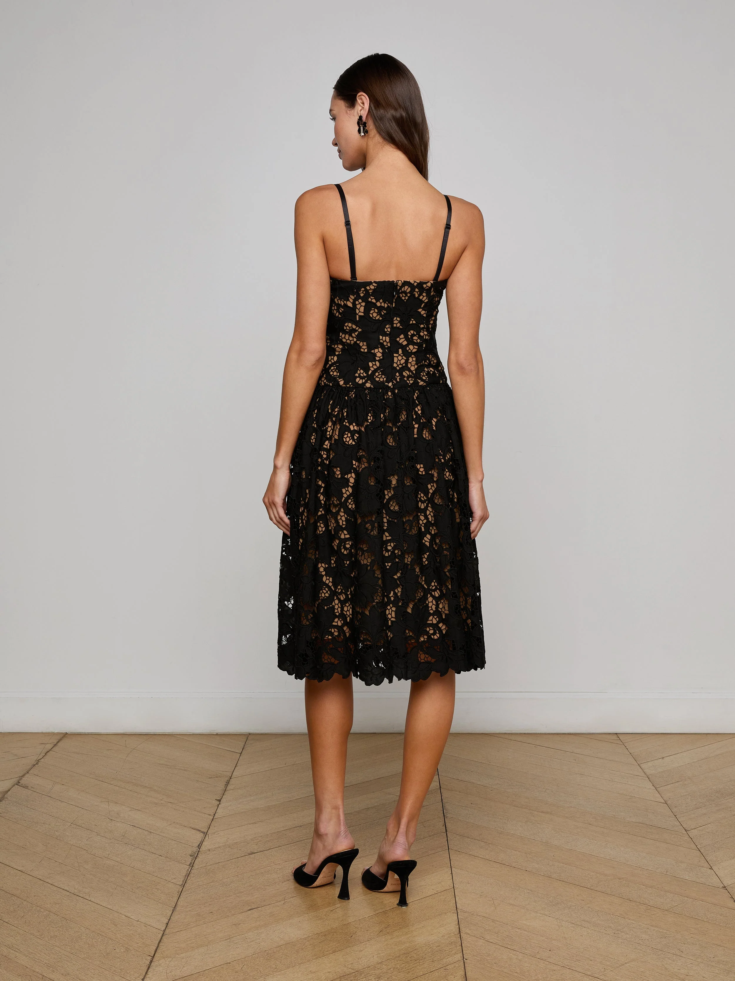 L'AGENCE - Flyn Lace Midi Dress - Image 10