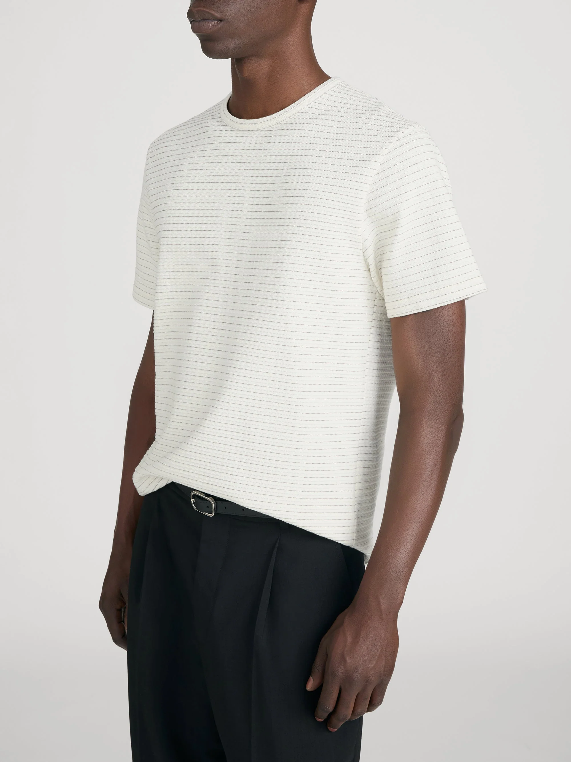 FRAME - Jacquard Stripe Tee - Image 3