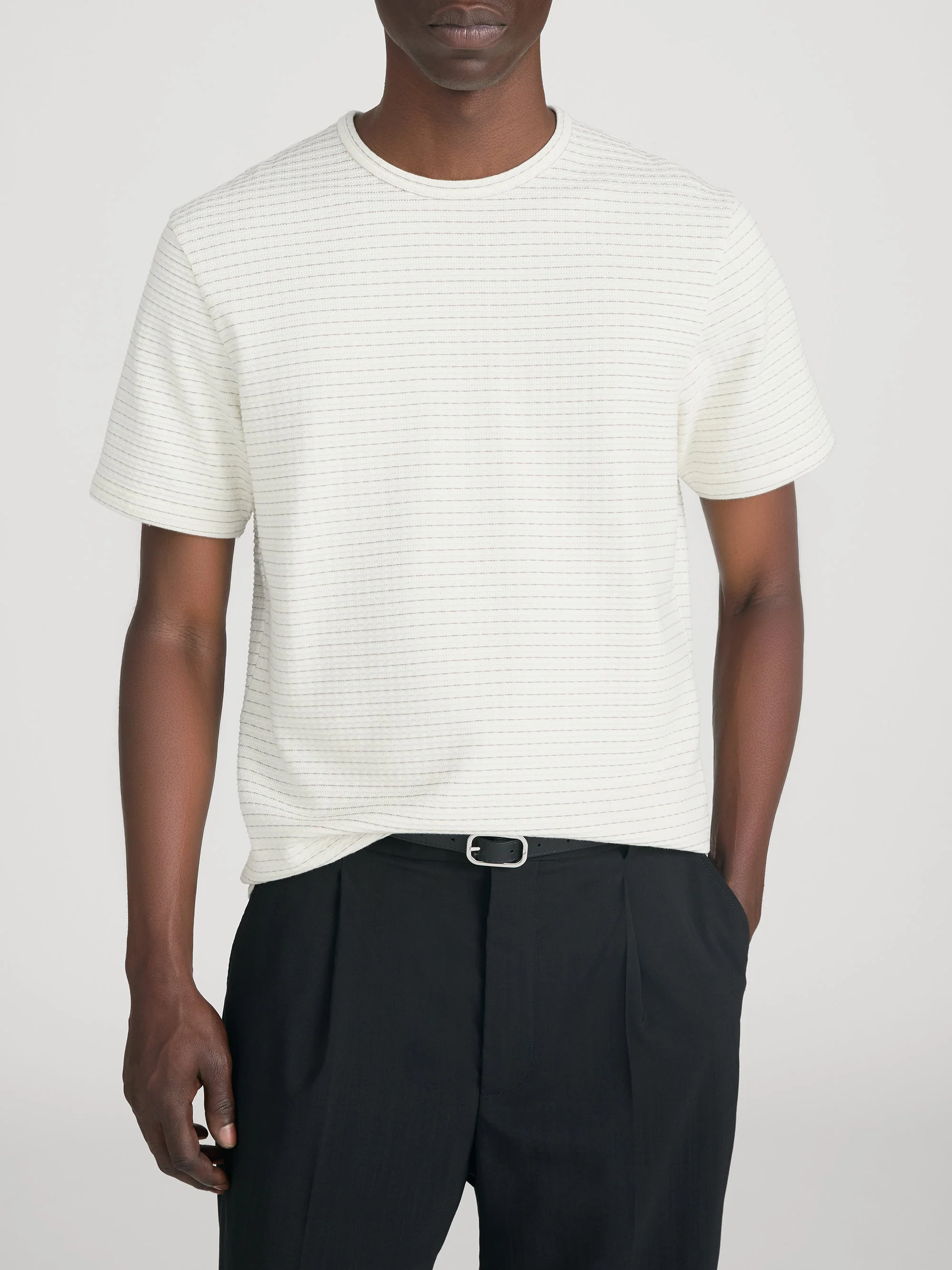 FRAME - Jacquard Stripe Tee - Image 4