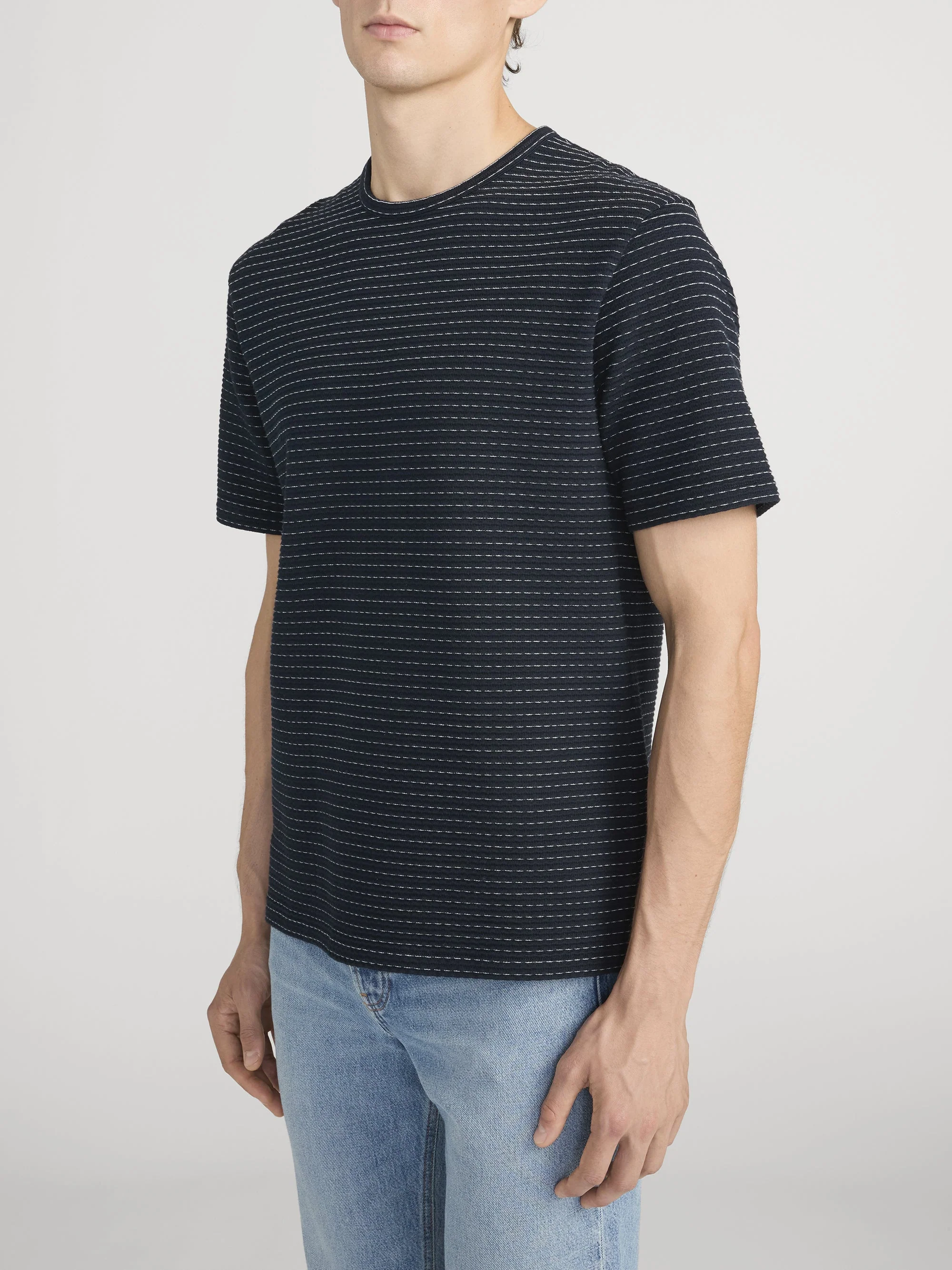 FRAME - Jacquard Stripe Tee - Image 4