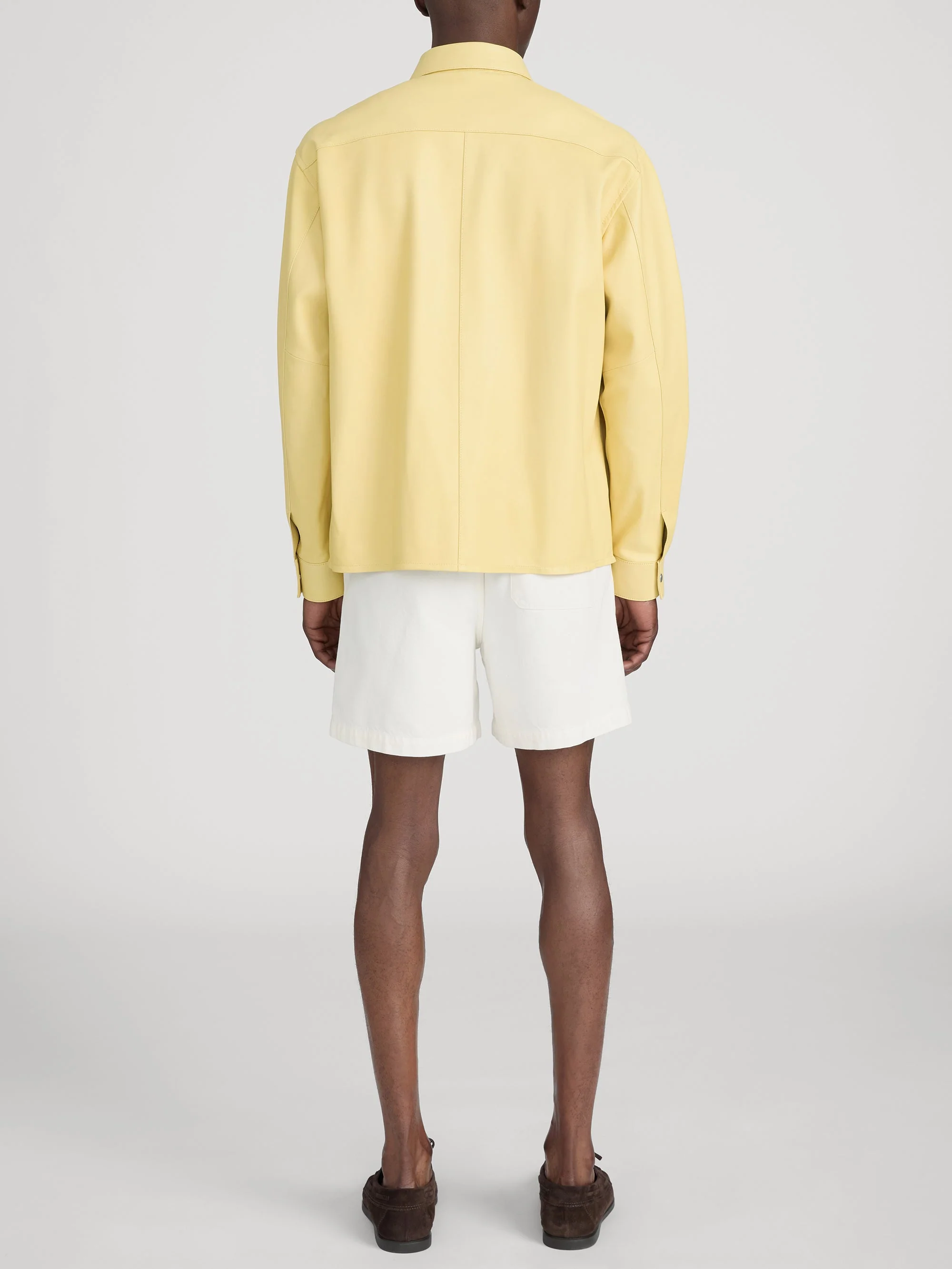 FRAME - Leather Zip - Up Shirt - Image 6