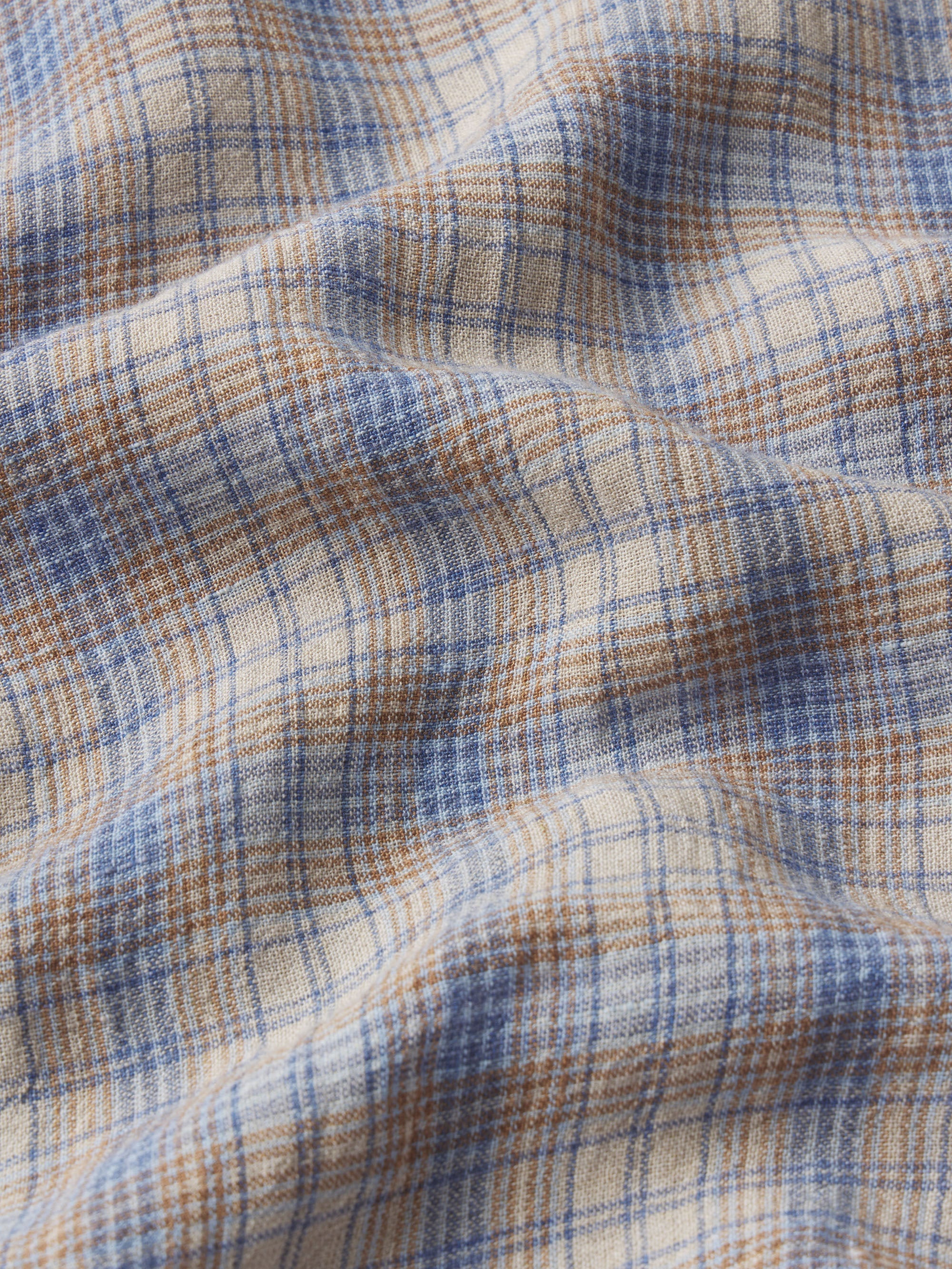 FRAME - Linen Blend Plaid Shirt - Image 7