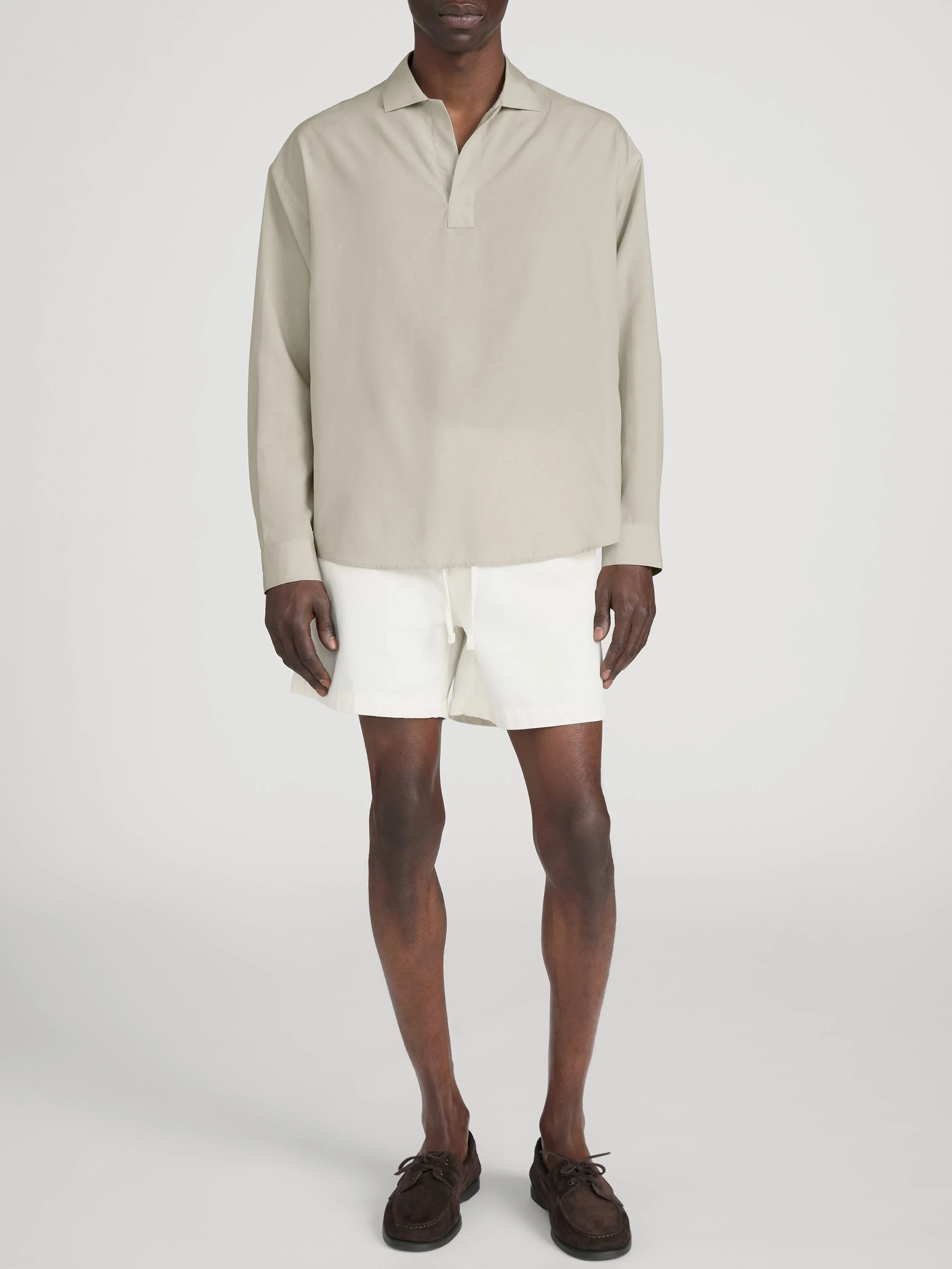 FRAME - Linen Henley Shirt - Image 2