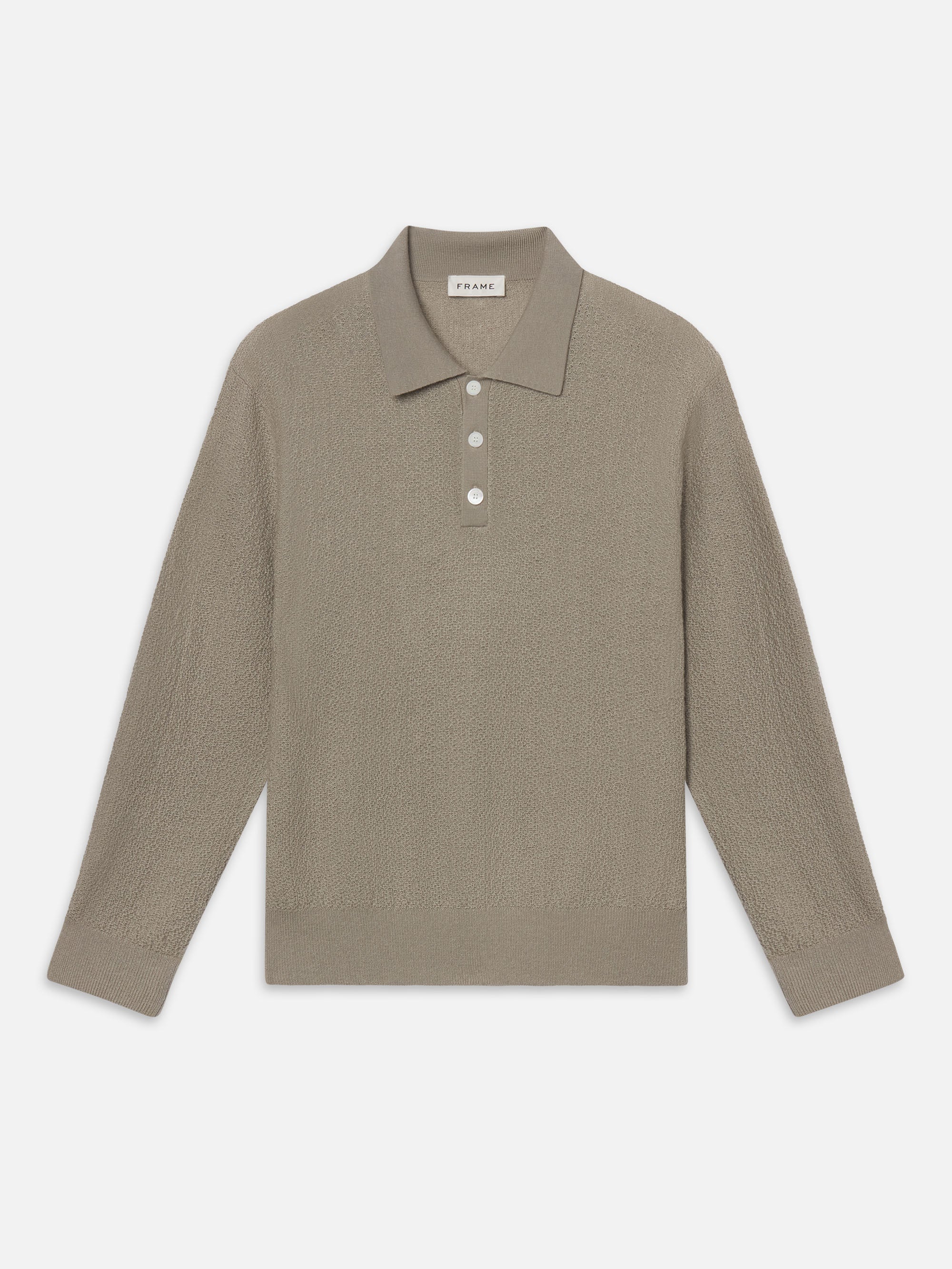 FRAME - Long Sleeve Polo Sweater