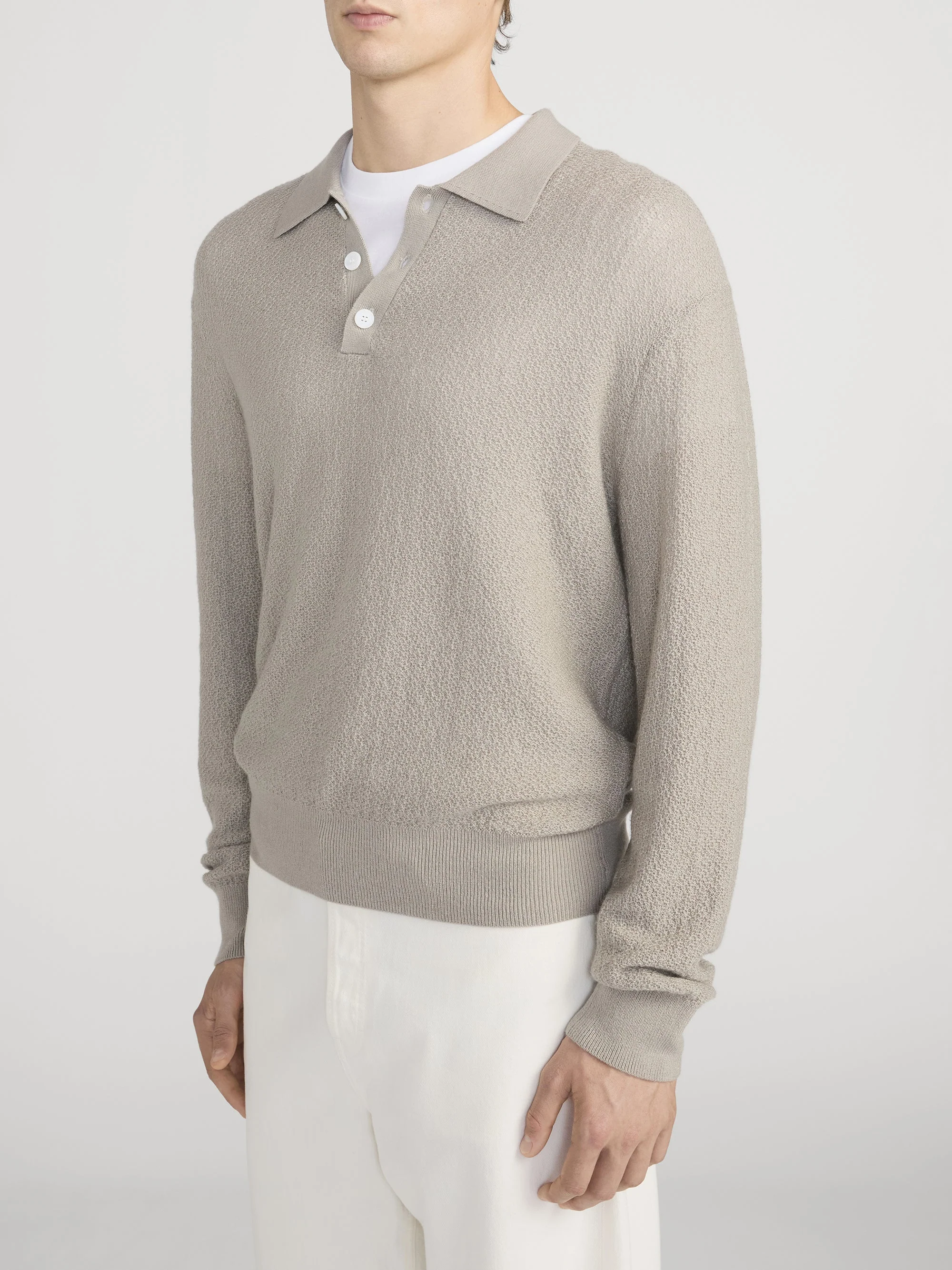 FRAME - Long Sleeve Polo Sweater - Image 4