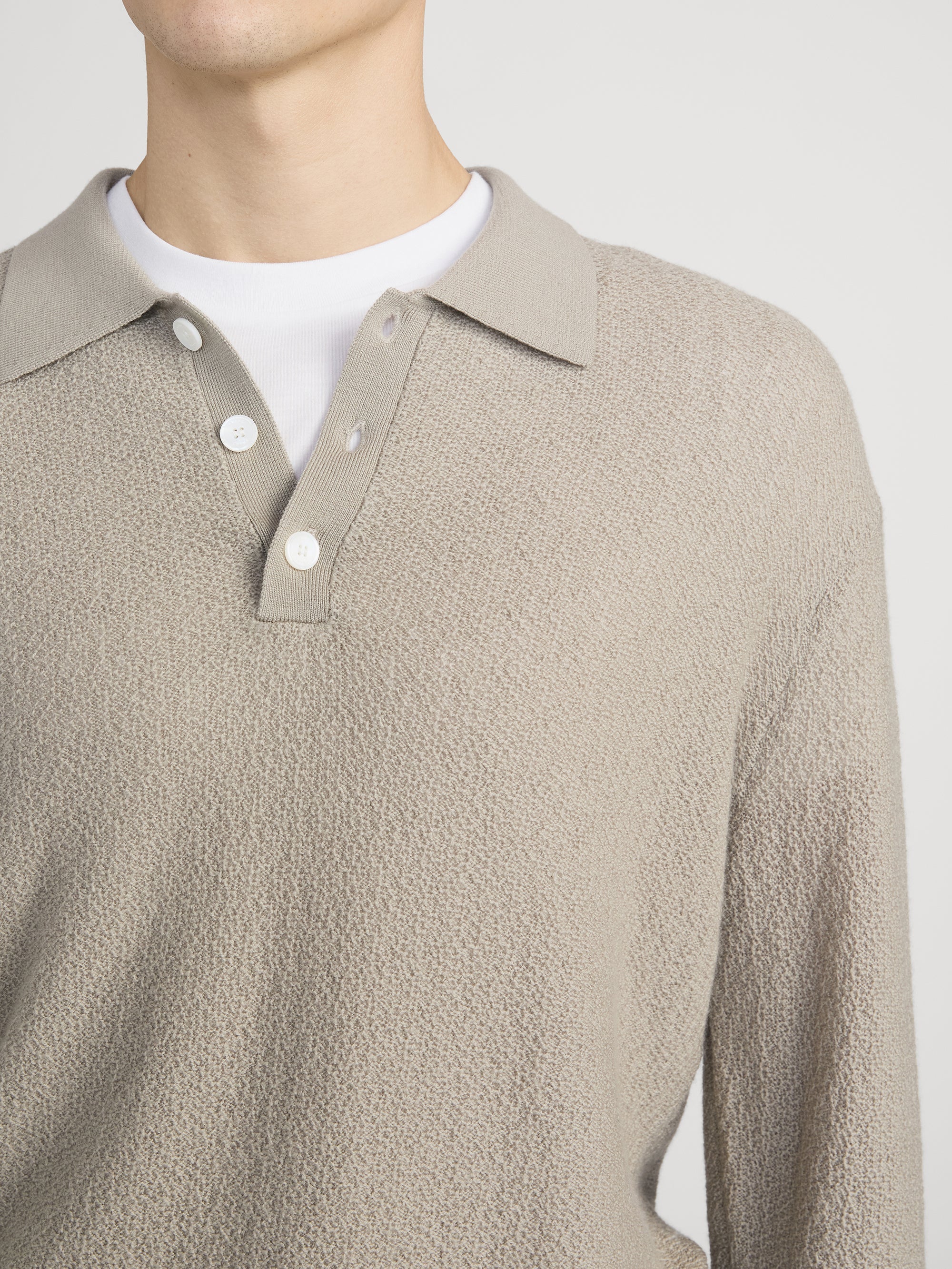 FRAME - Long Sleeve Polo Sweater - Image 5