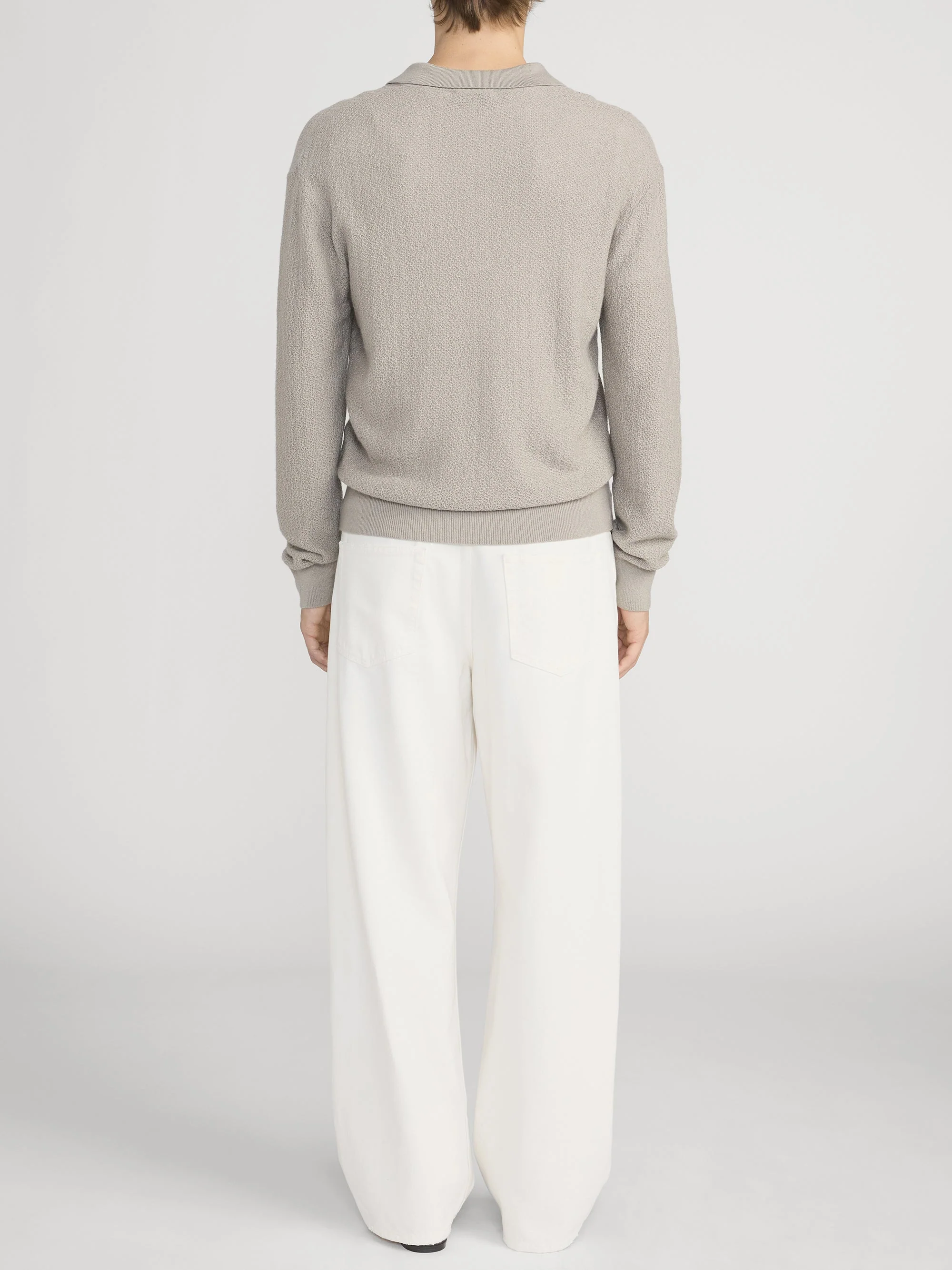 FRAME - Long Sleeve Polo Sweater - Image 6