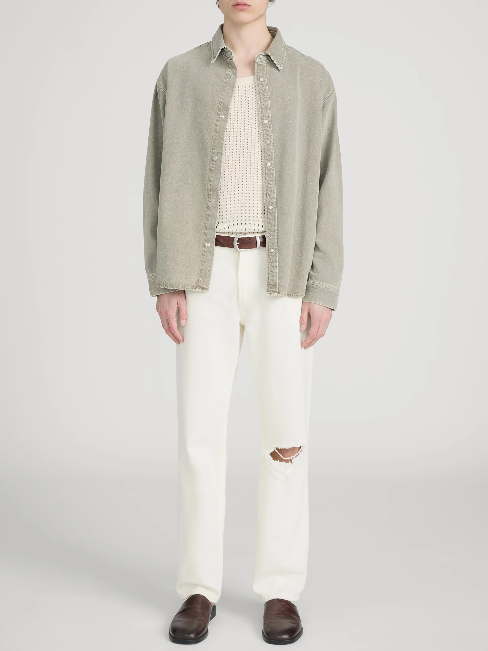 FRAME - Relaxed Denim Overshirt - Image 2