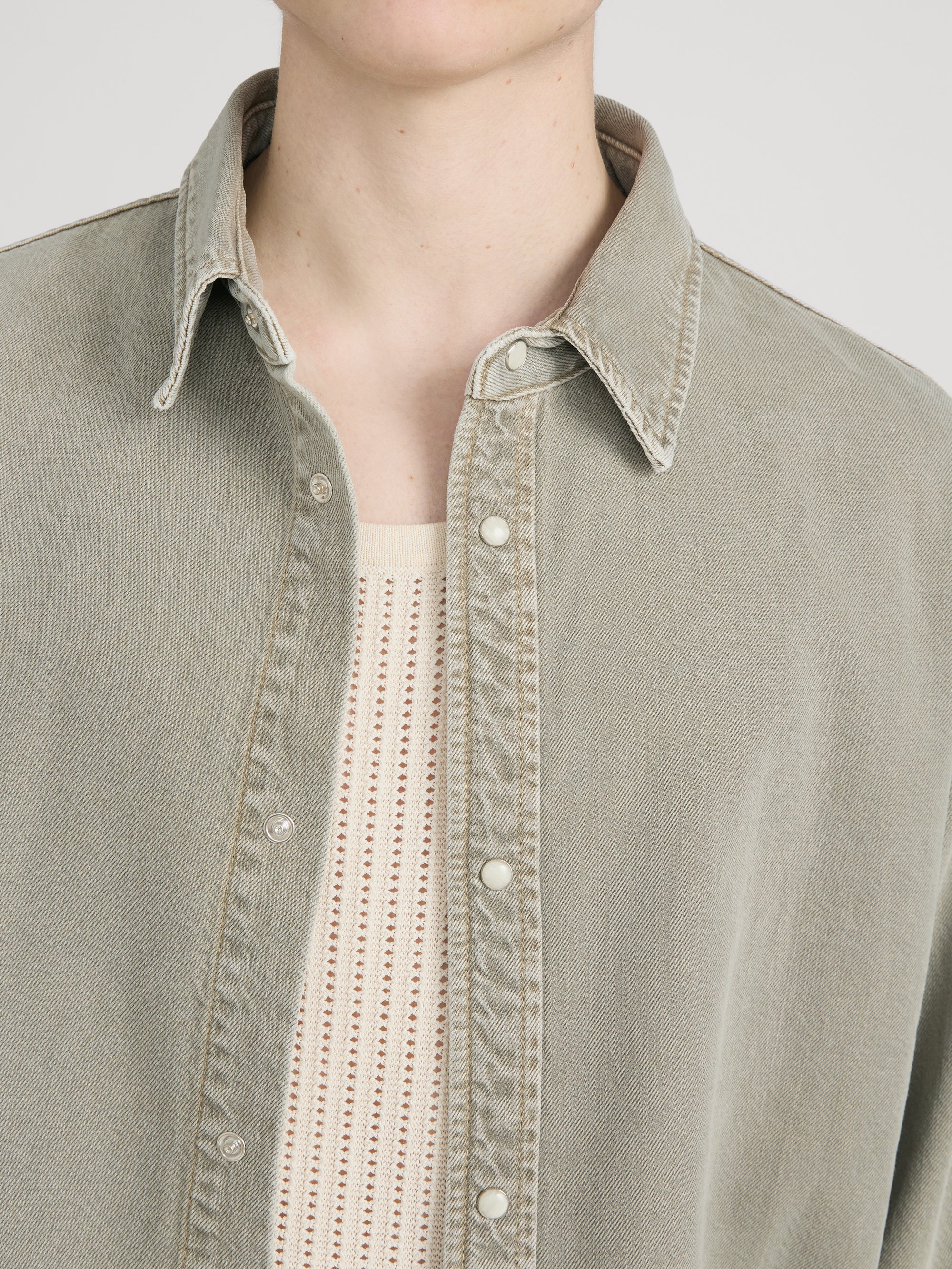 FRAME - Relaxed Denim Overshirt - Image 5