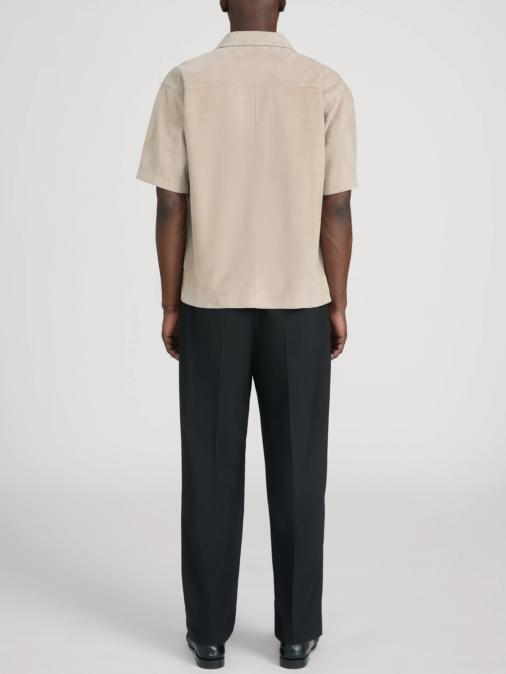FRAME - Short Sleeve Suede Shirt - Image 6