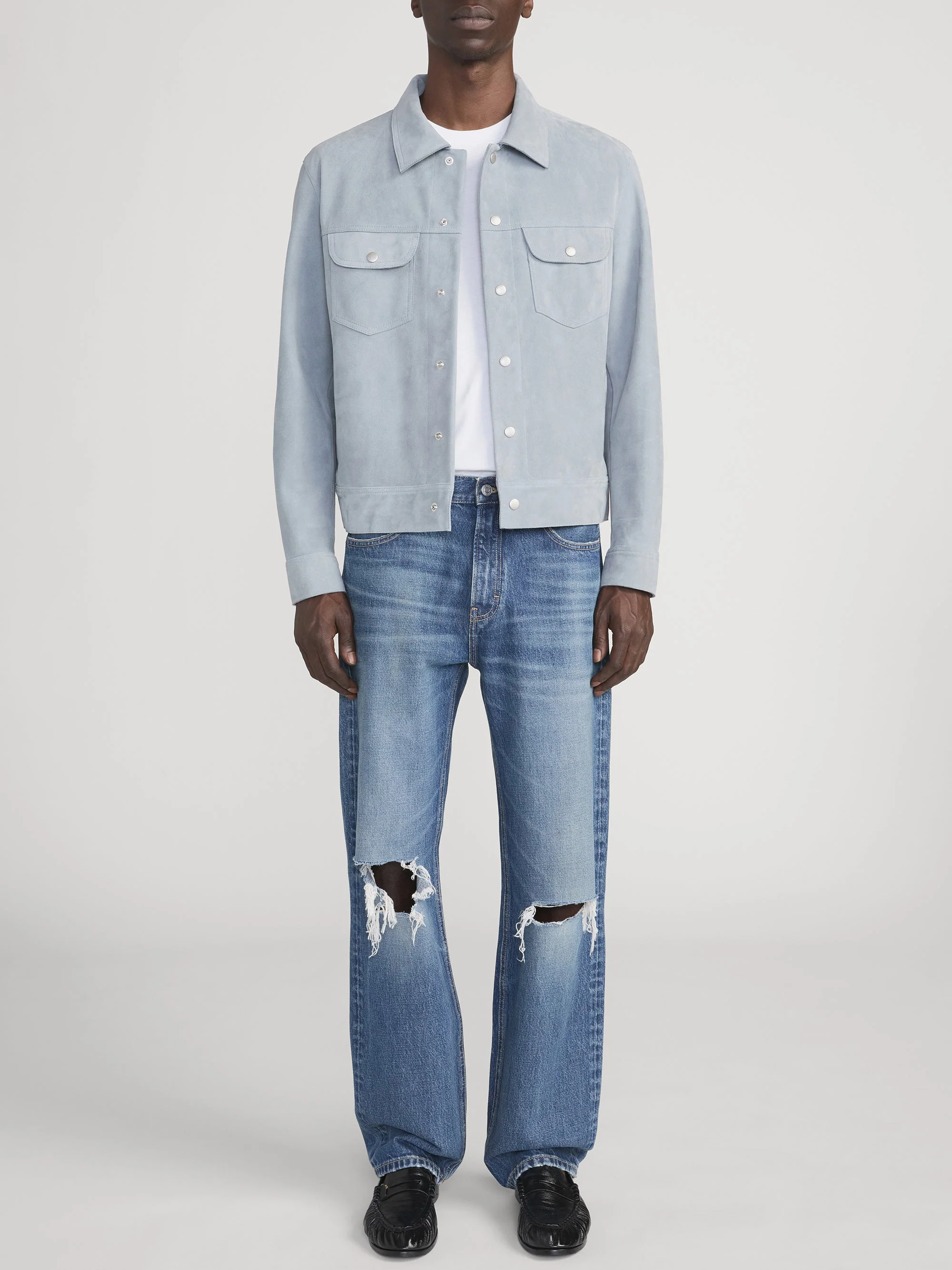 FRAME - Suede Trucker Jacket - Image 2