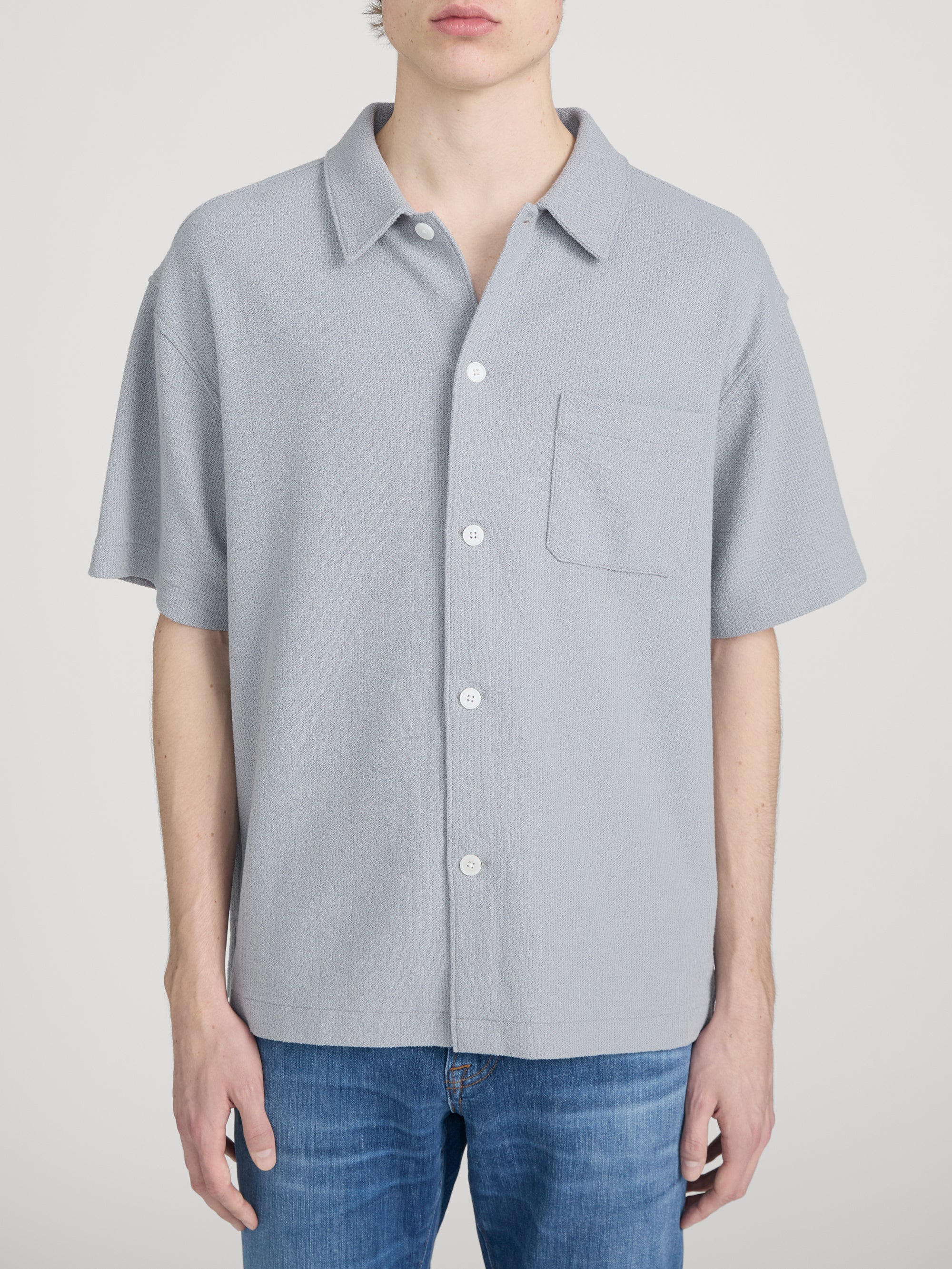 FRAME - Textured Button Down Shirt - Image 3