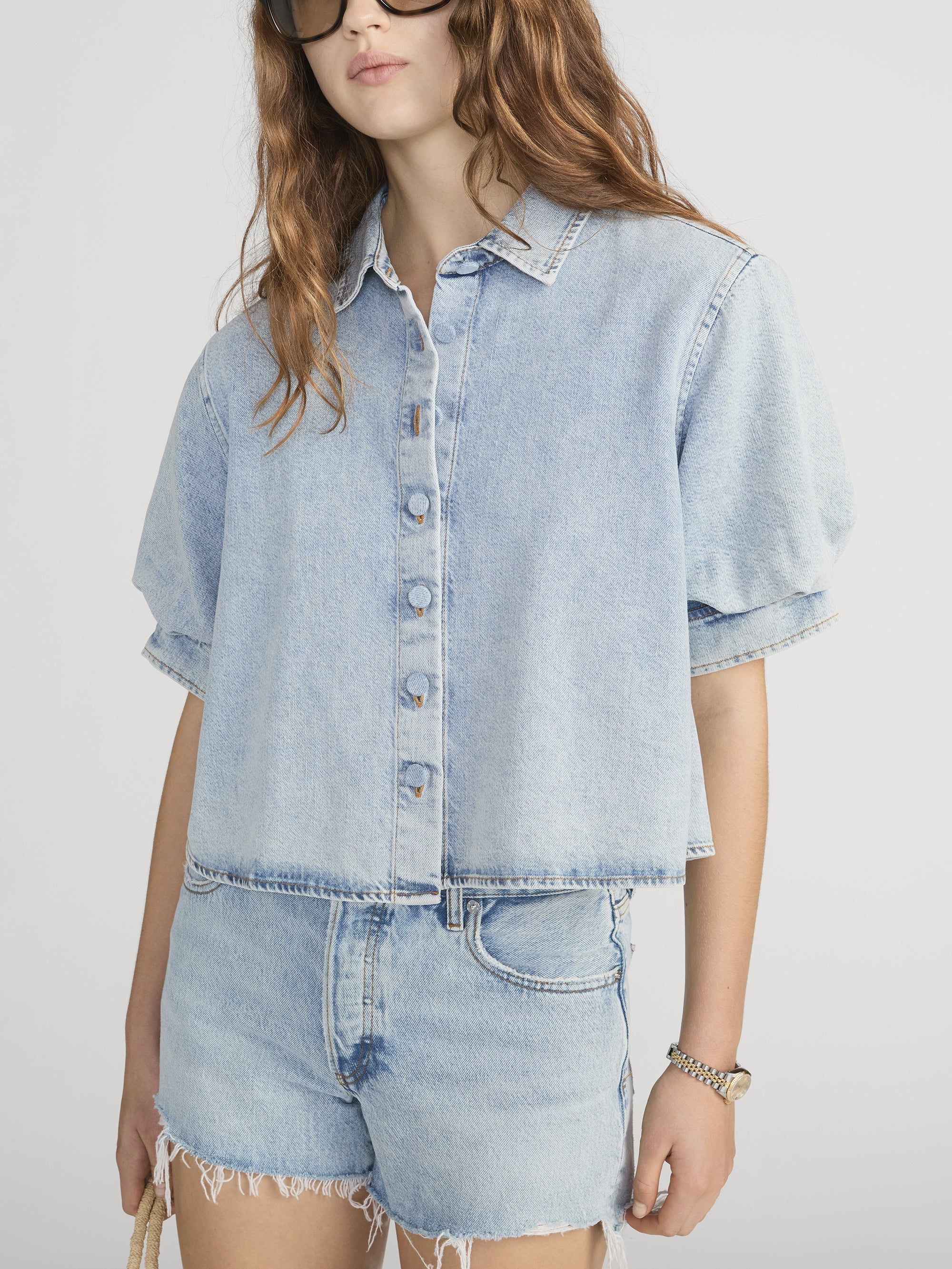 FRAME - The Billow Sleeve Shirt - Image 4