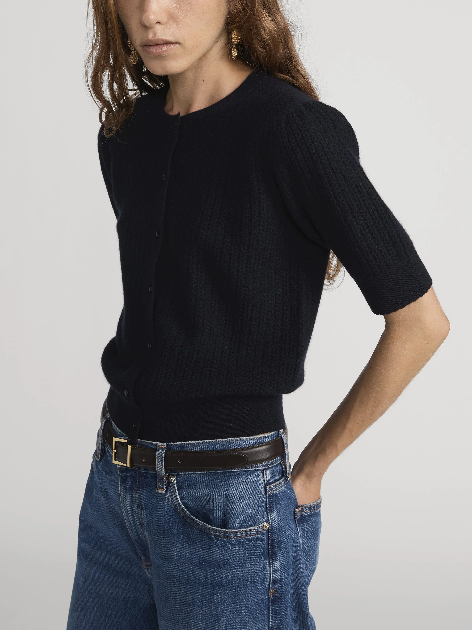 FRAME - The Chain Pointelle Cardi - Image 5
