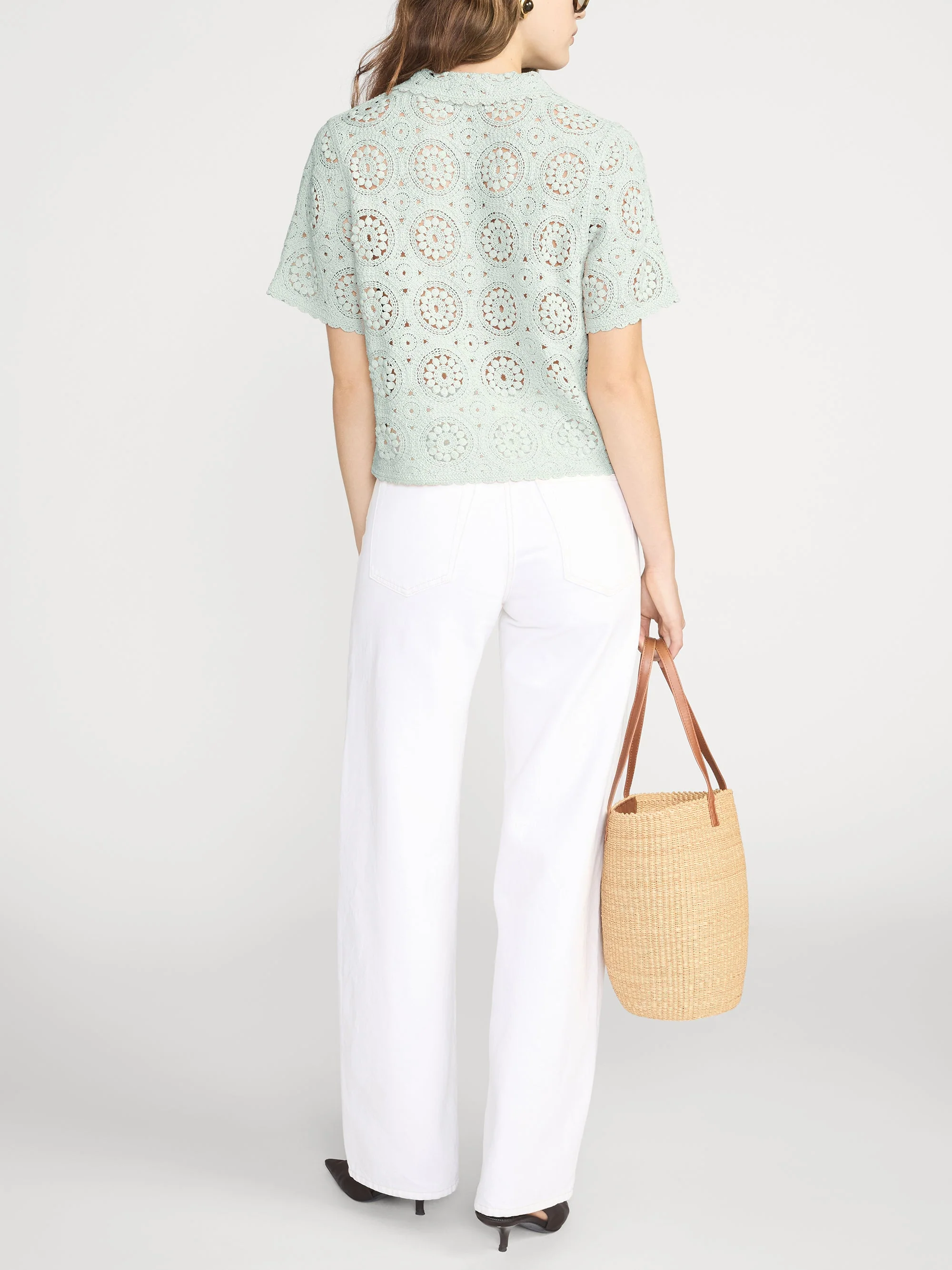 FRAME - The Crochet Boxy Top - Image 6