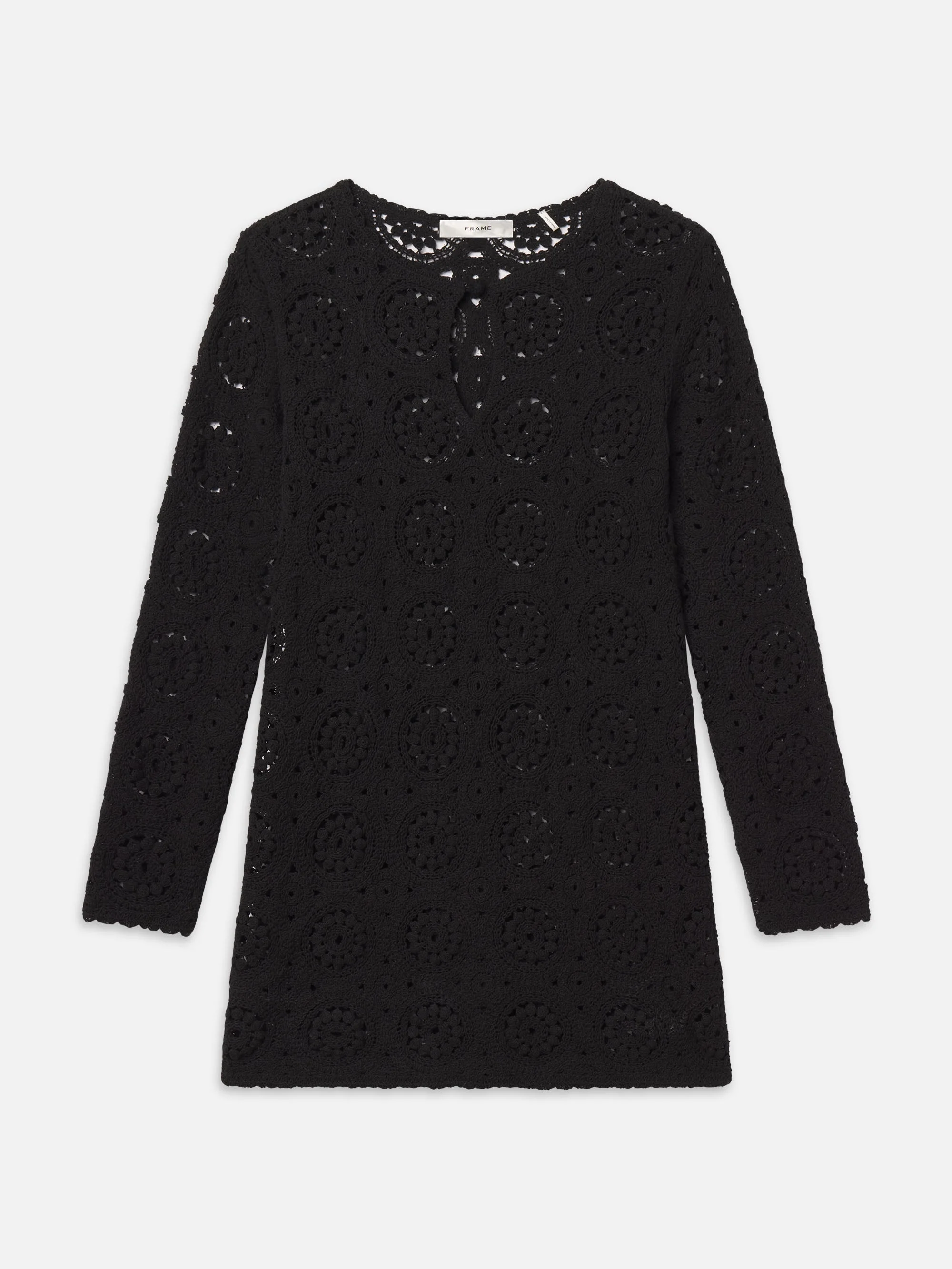 FRAME - The Crochet Keyhole Dress