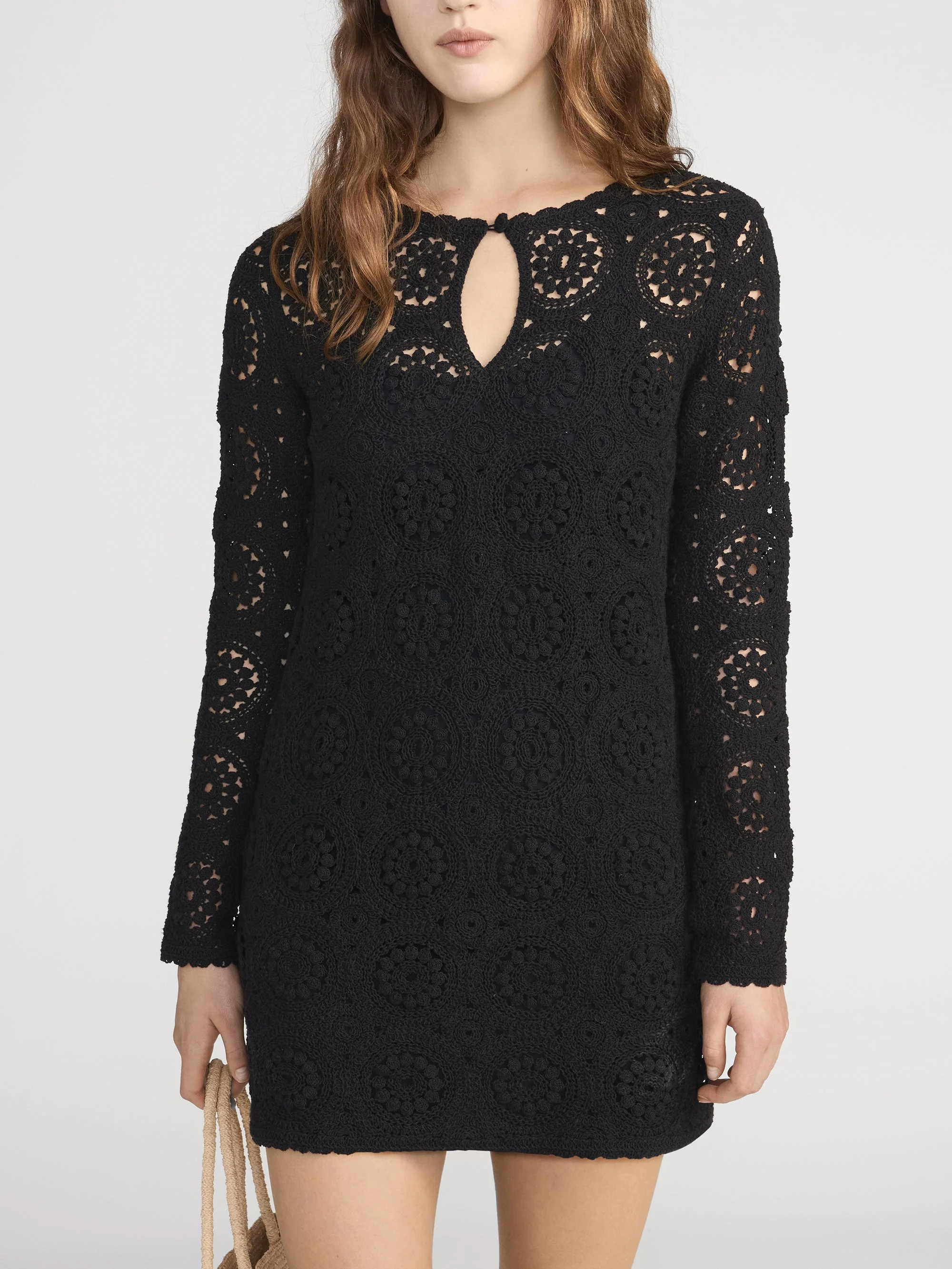FRAME - The Crochet Keyhole Dress - Image 3