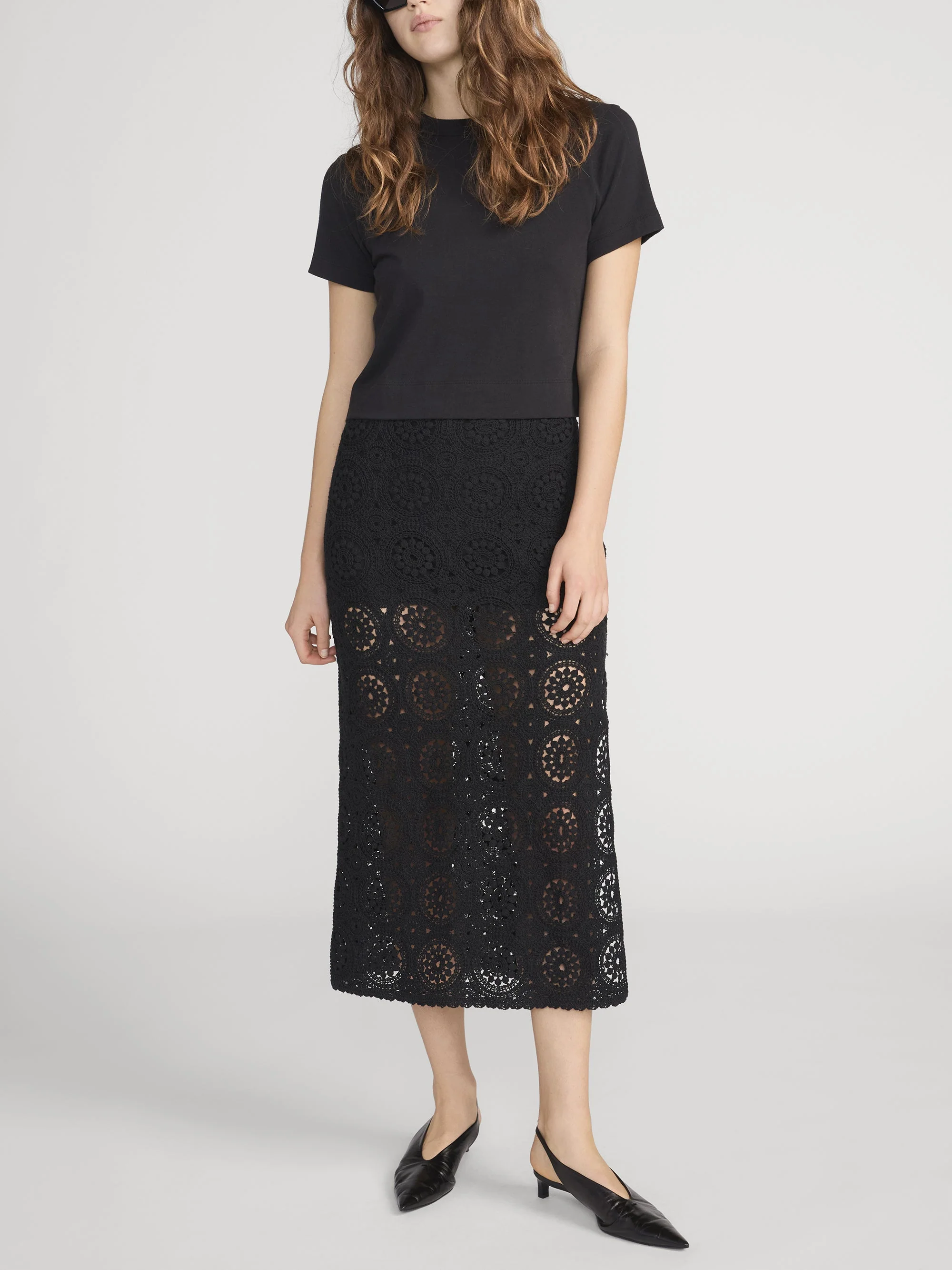 FRAME - The Crochet Midi Skirt - Image 2