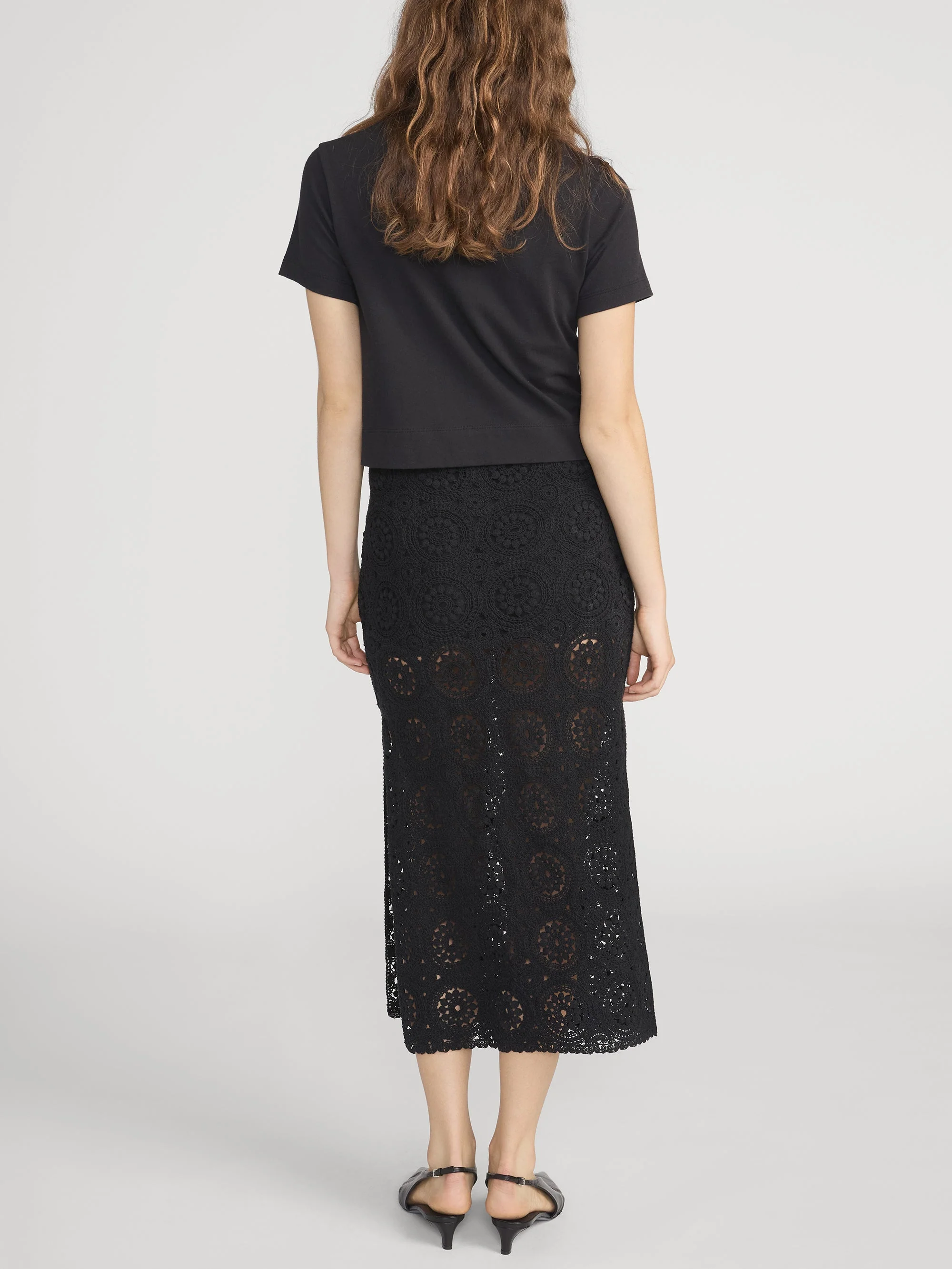 FRAME - The Crochet Midi Skirt - Image 6