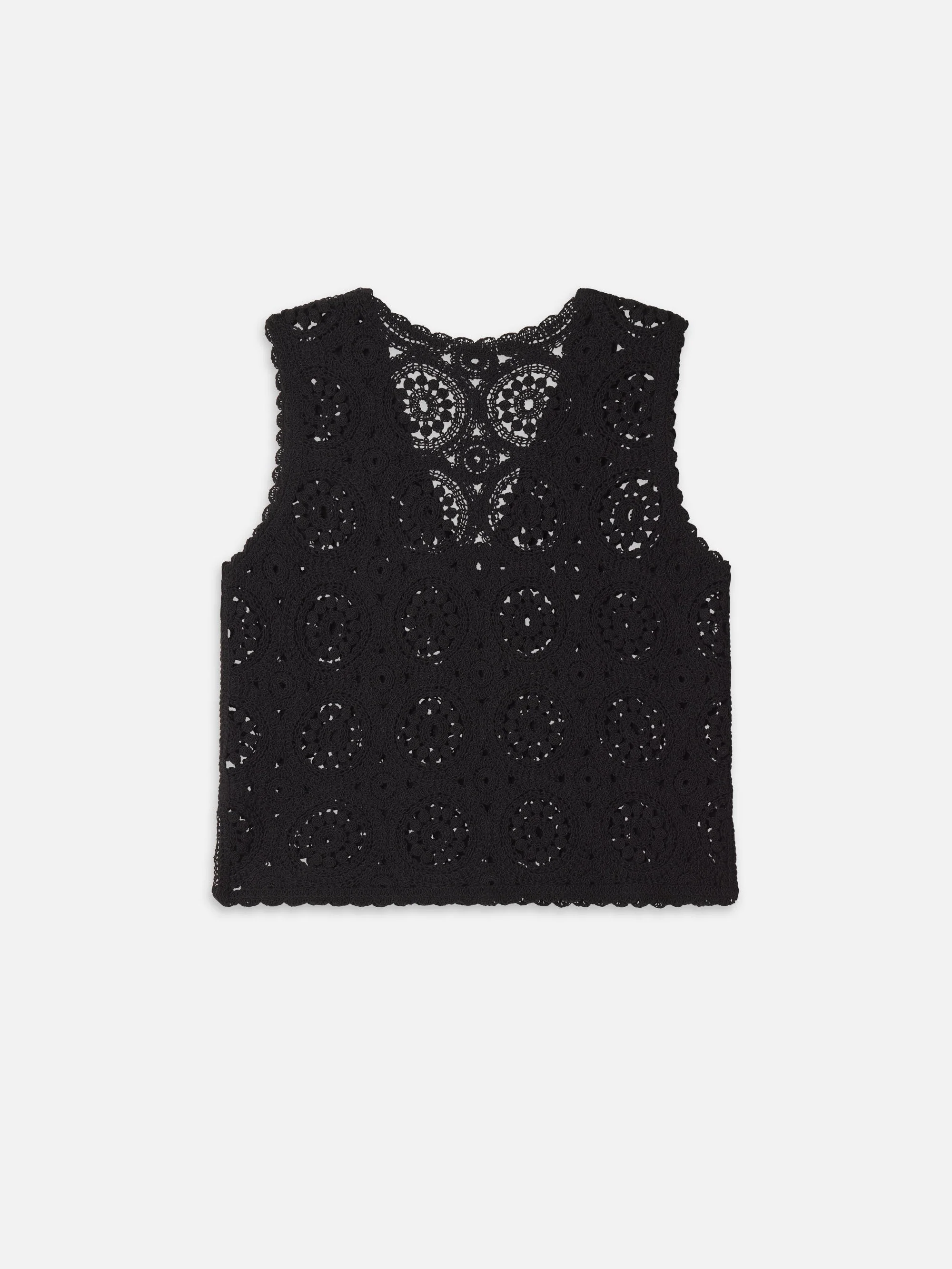 FRAME - The Crochet Tassel Popover Top - Image 3