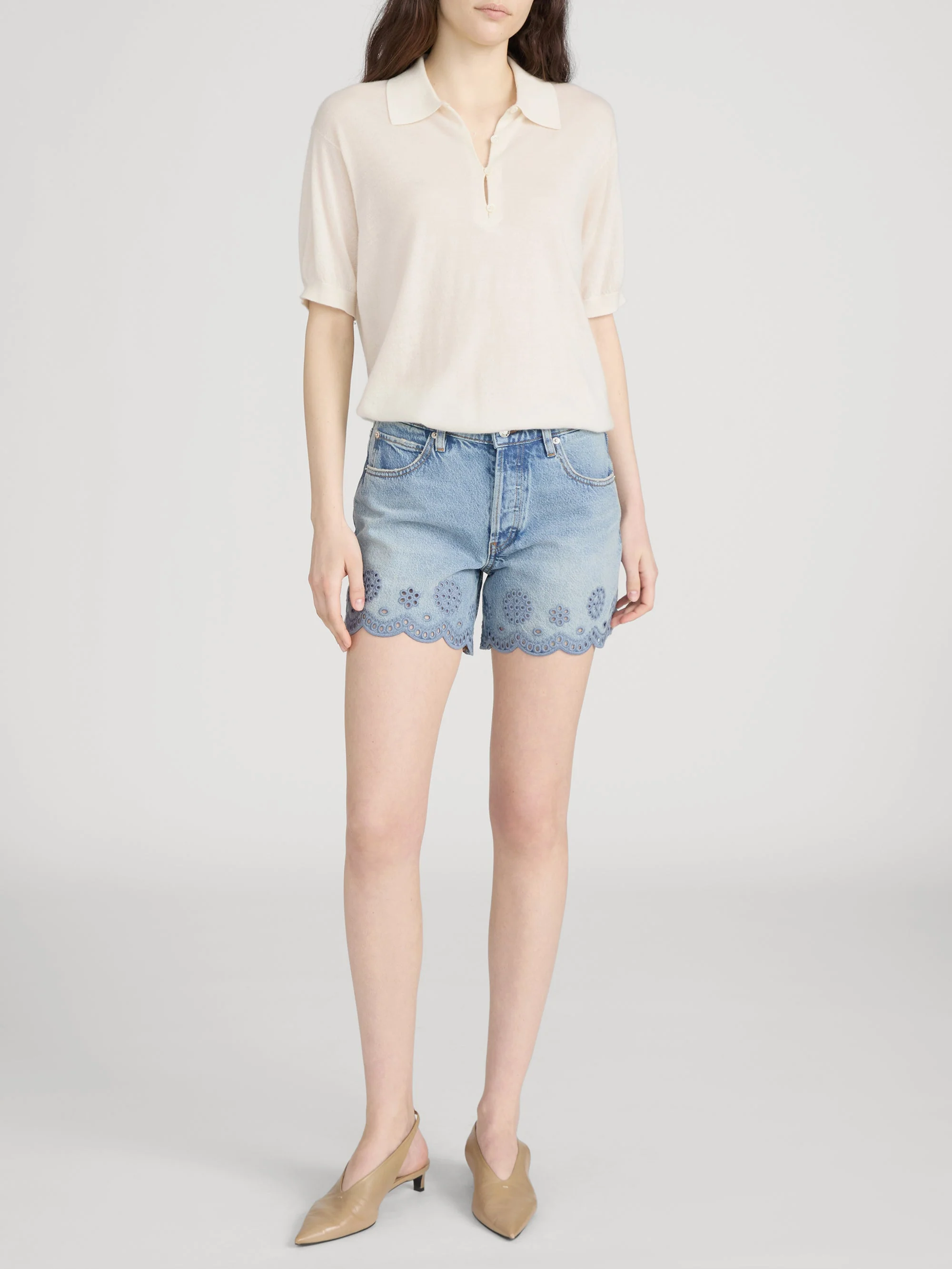 FRAME - The Eyelet Hang Short Long - Image 2