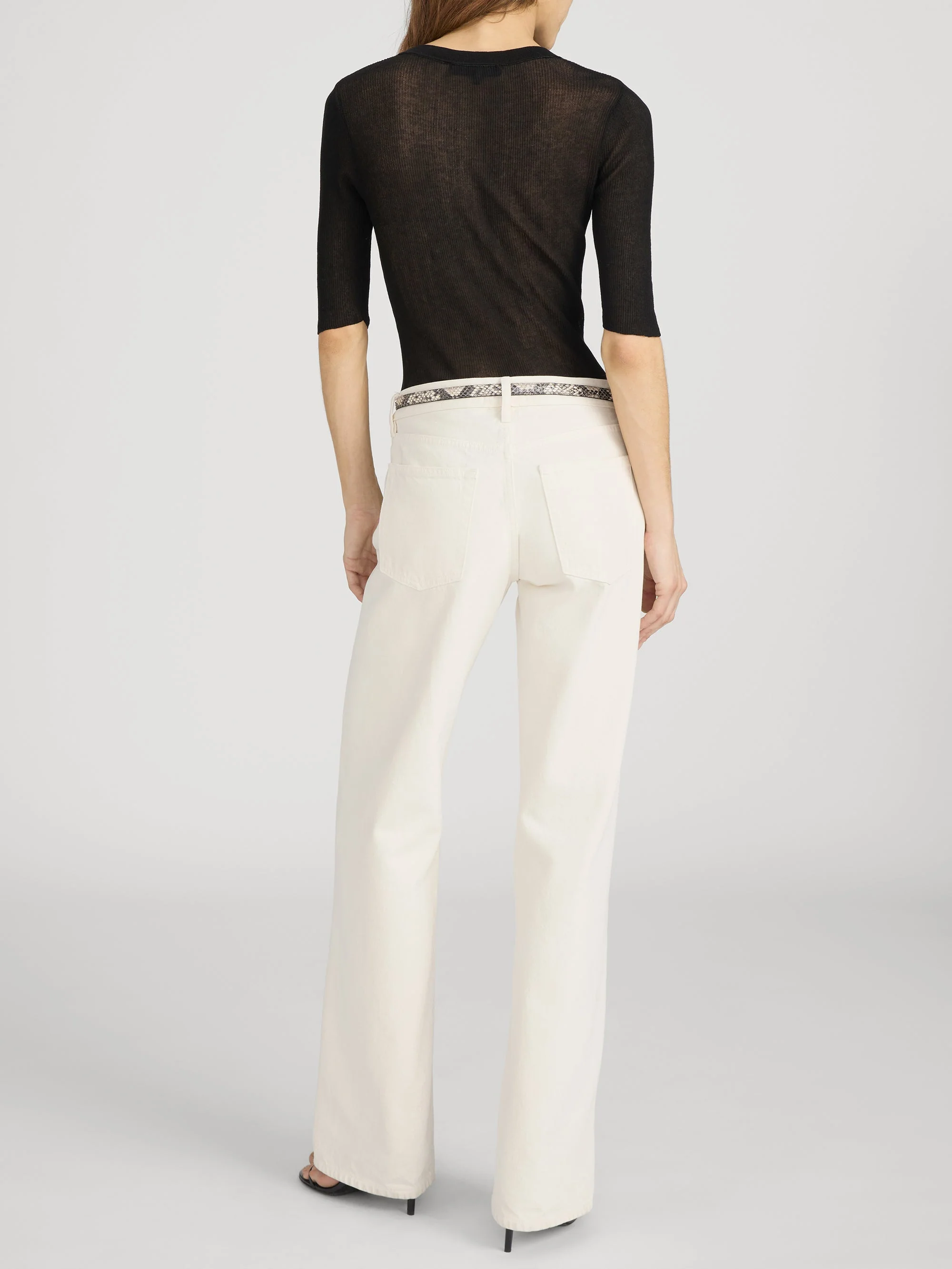 FRAME - The Henley Rib Tee - Image 6