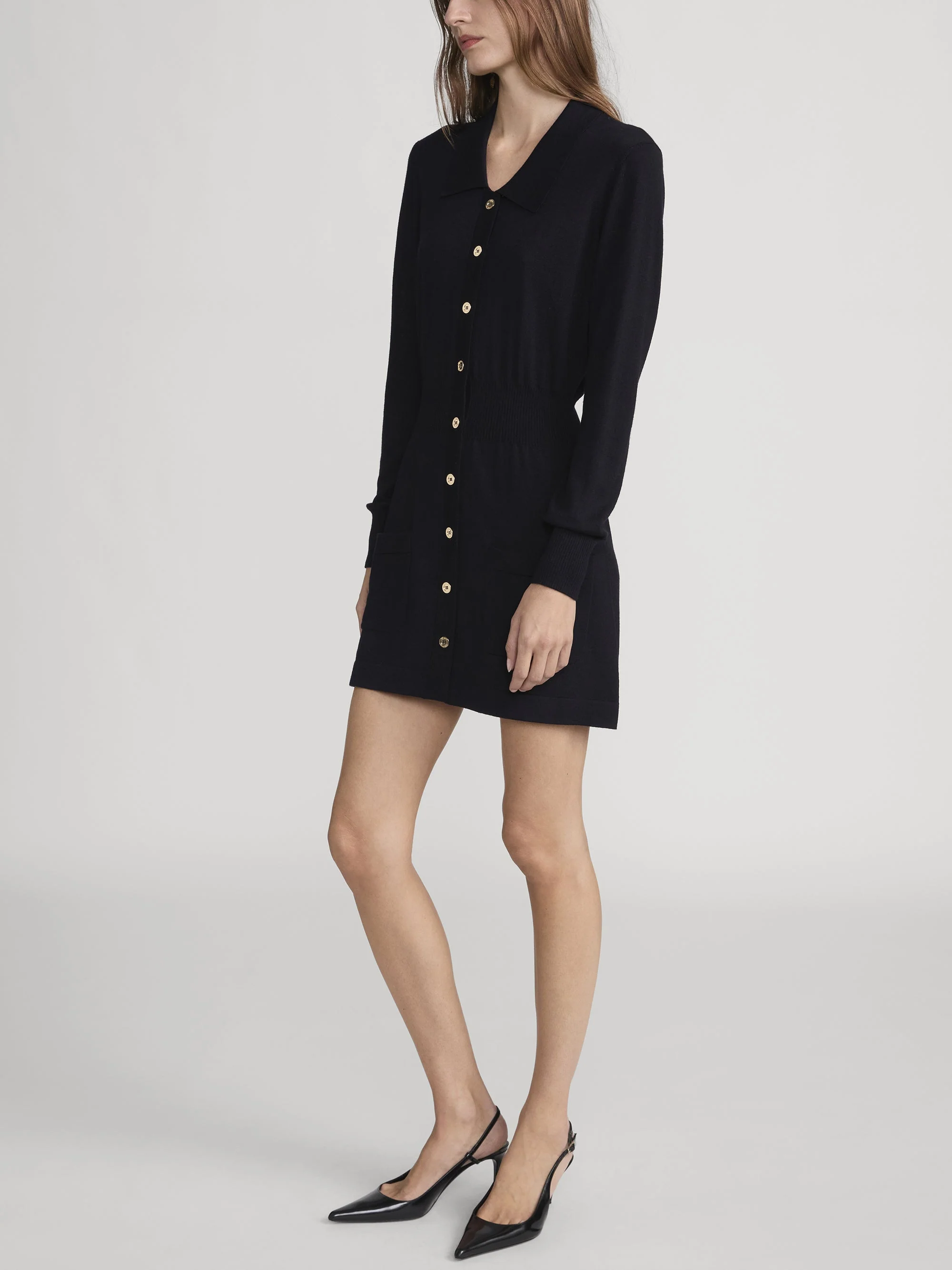 FRAME - The Knit Polo Dress - Image 4