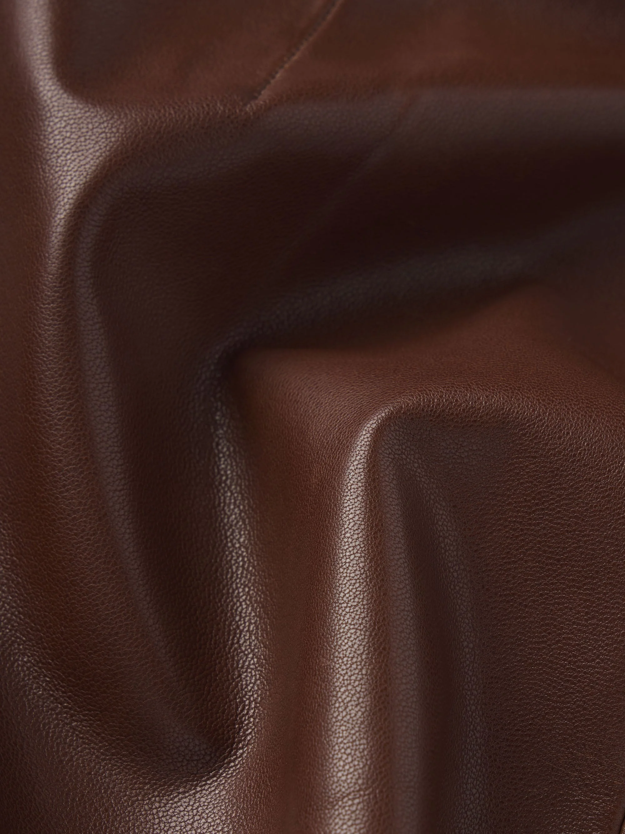 FRAME - The Leather Mini Skirt - Image 6