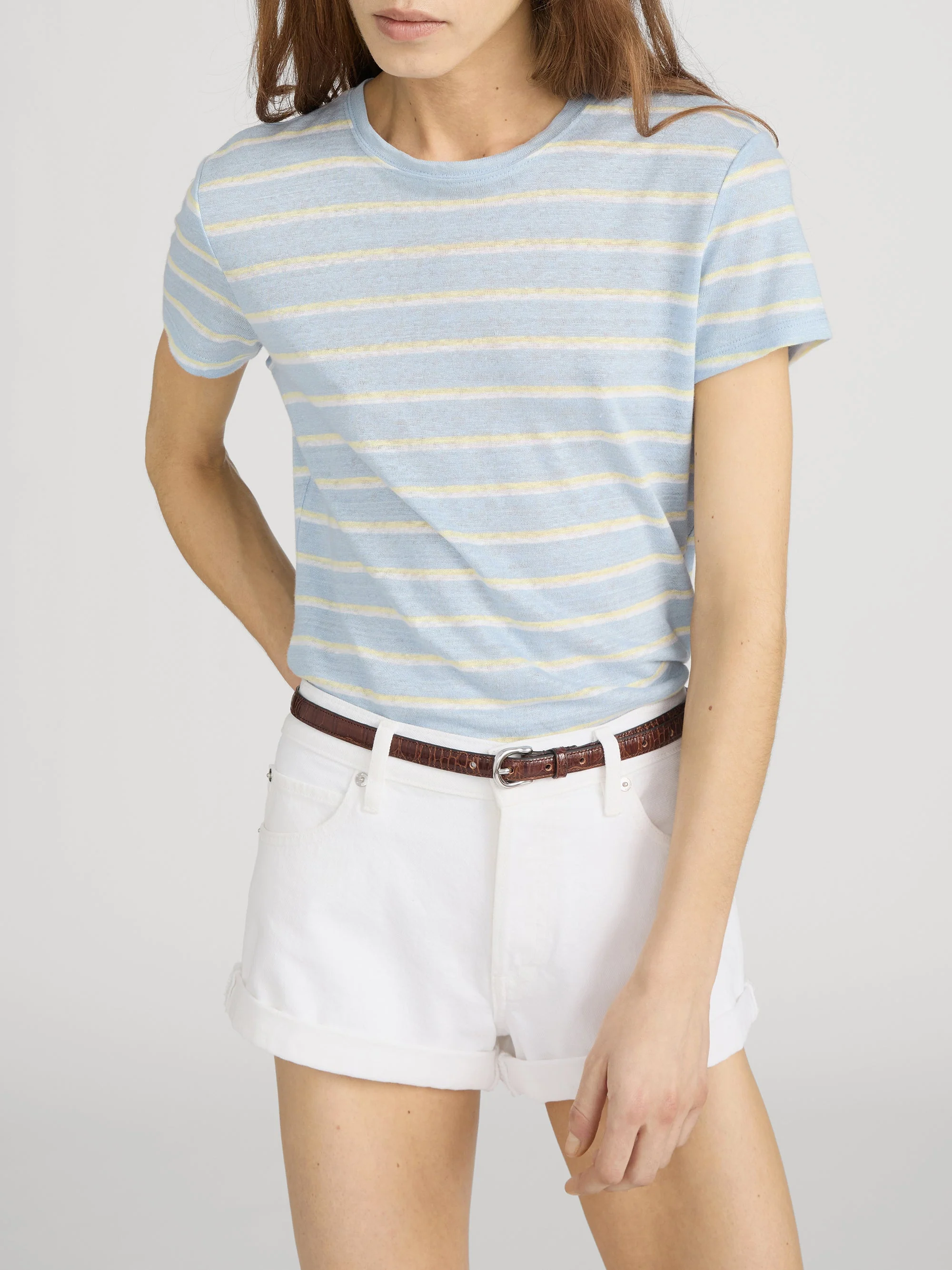 FRAME - The Linen Baby Tee - Image 3