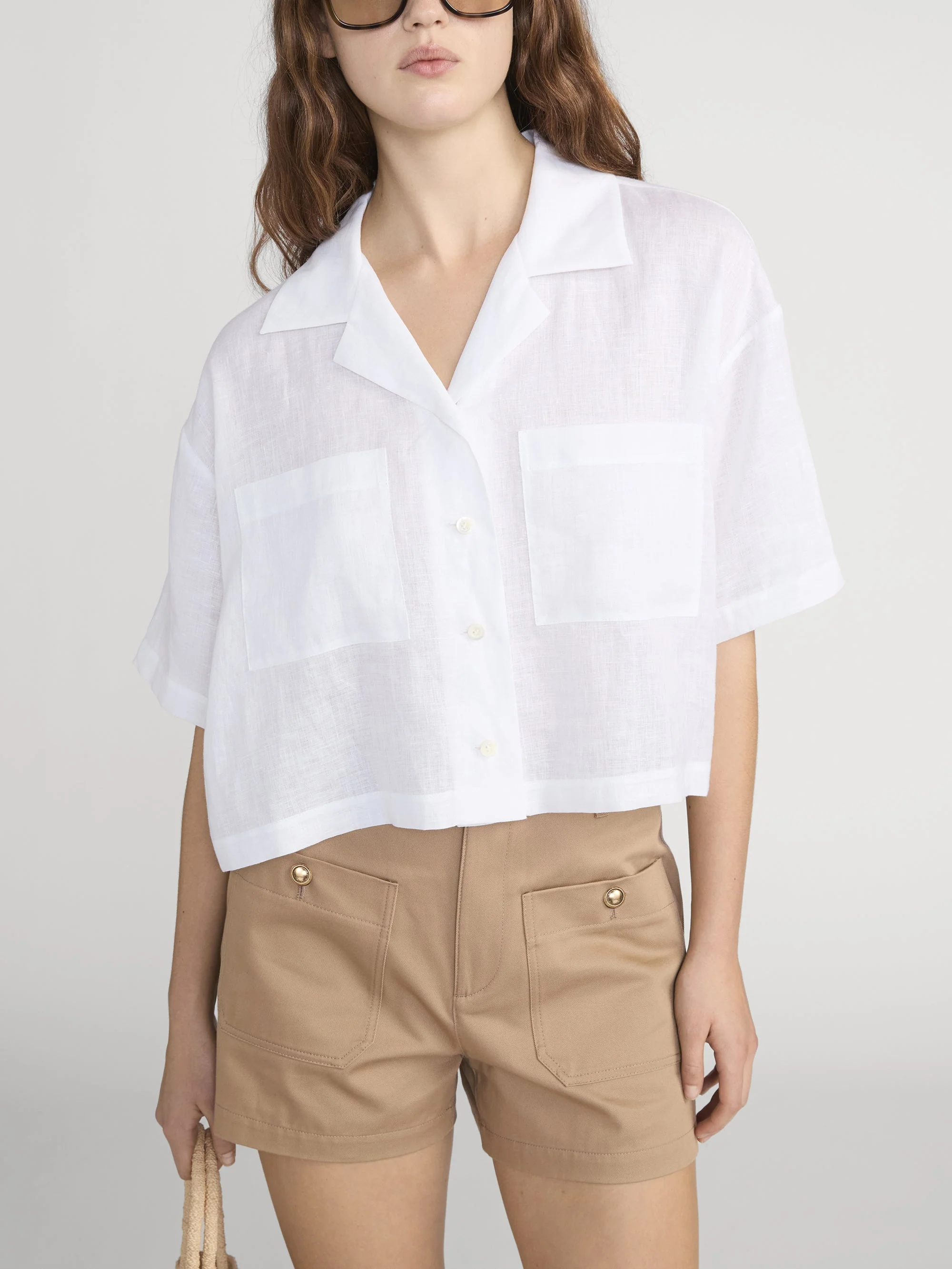 FRAME - The Linen Pocket Shirt - Image 3