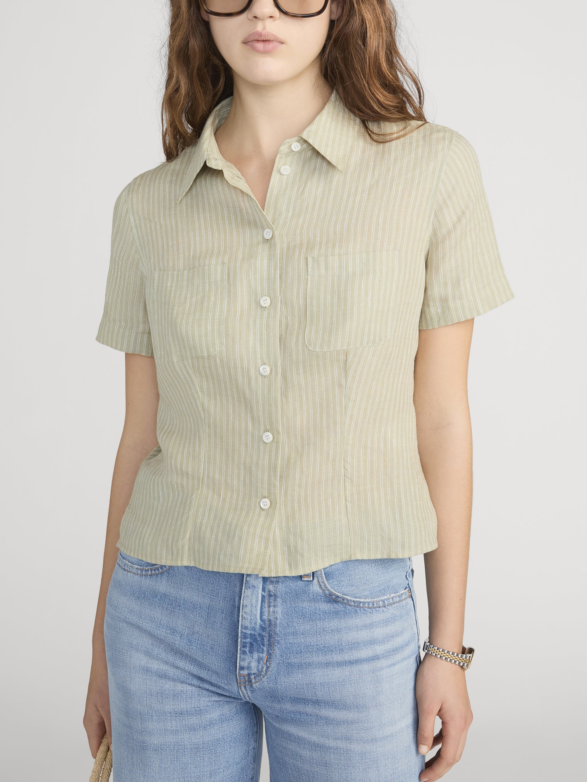 FRAME - The Linen Seaside Shirt - Image 3