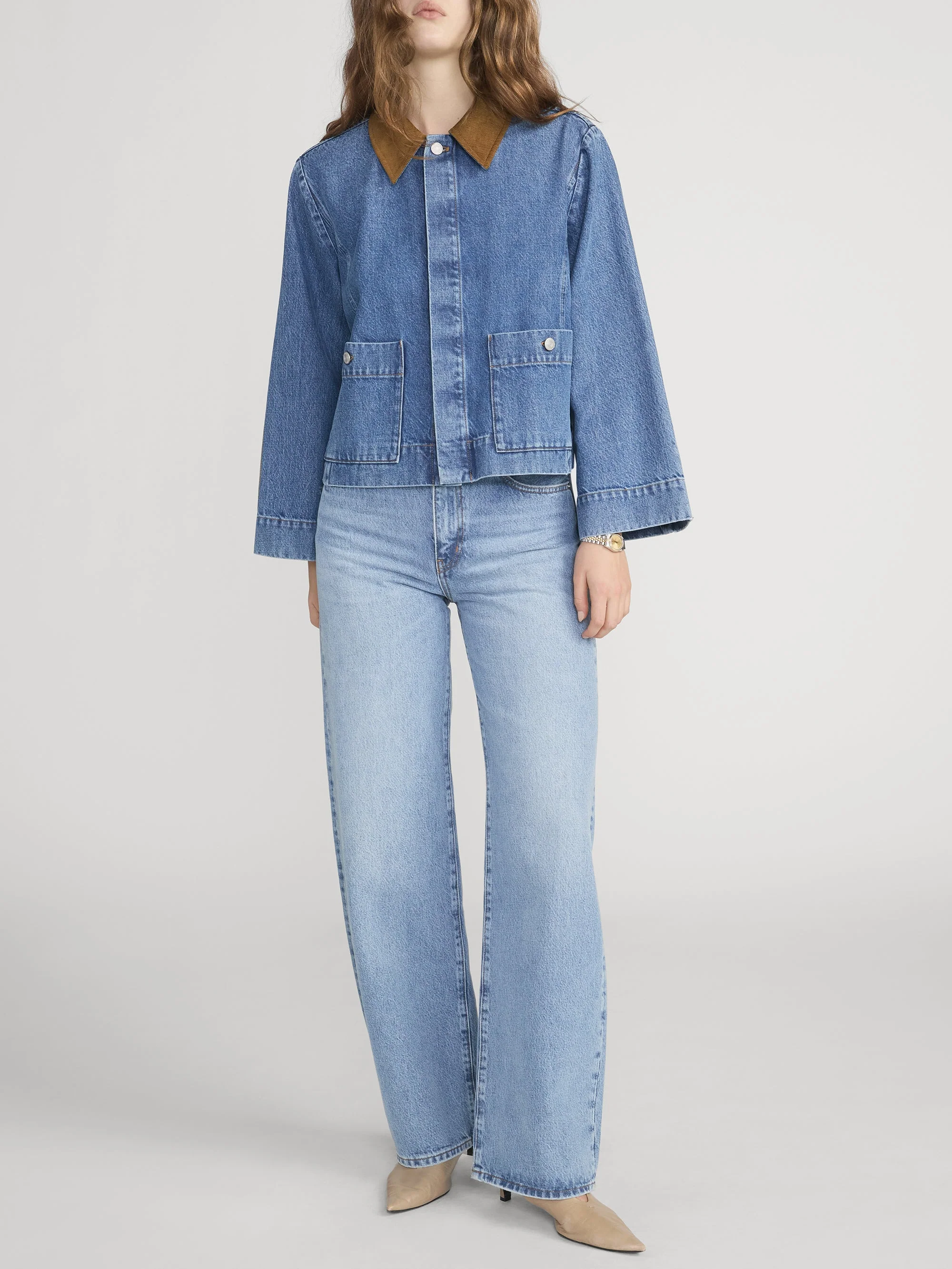 FRAME - The Mini Denim Swing Jacket - Image 2