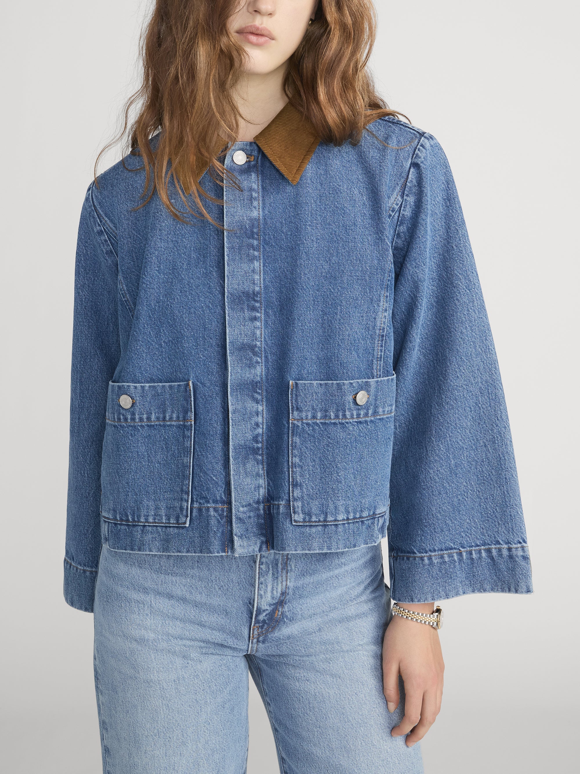 FRAME - The Mini Denim Swing Jacket - Image 3