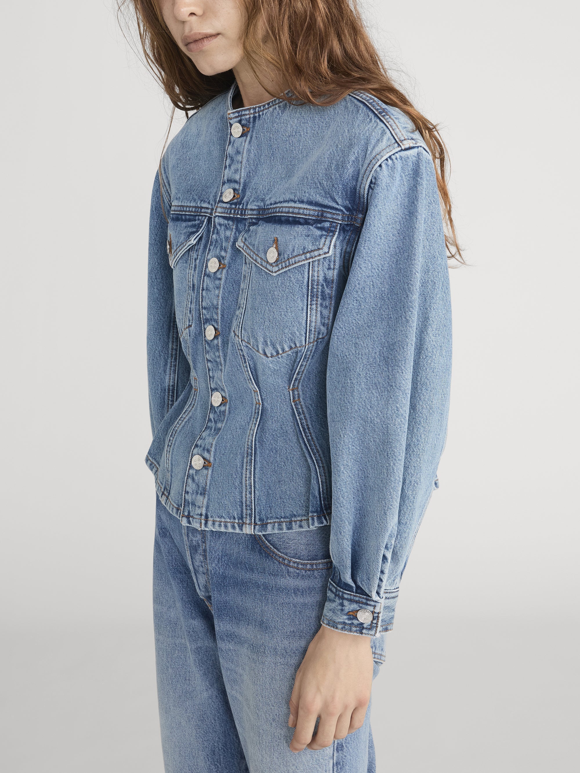 FRAME - The Nipped Collarless Jacket - Image 4
