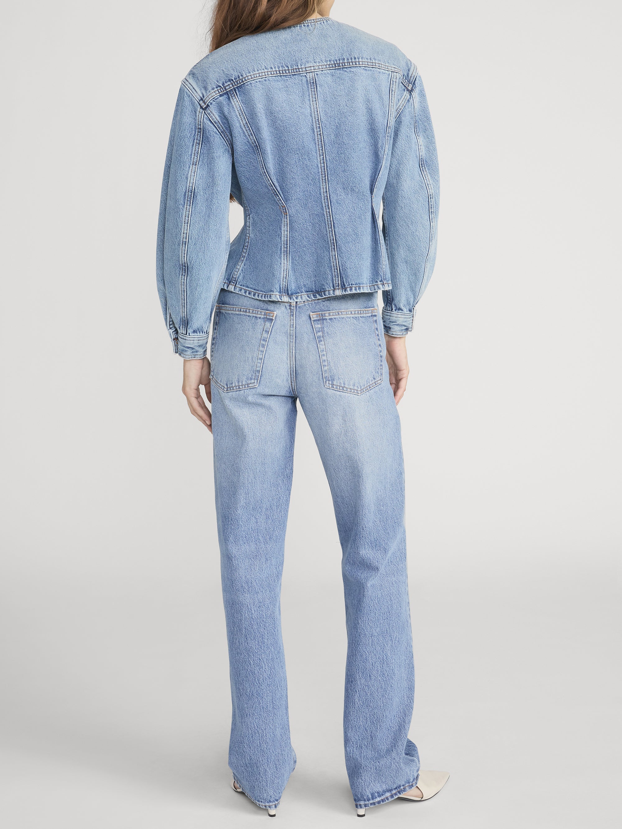 FRAME - The Nipped Collarless Jacket - Image 5
