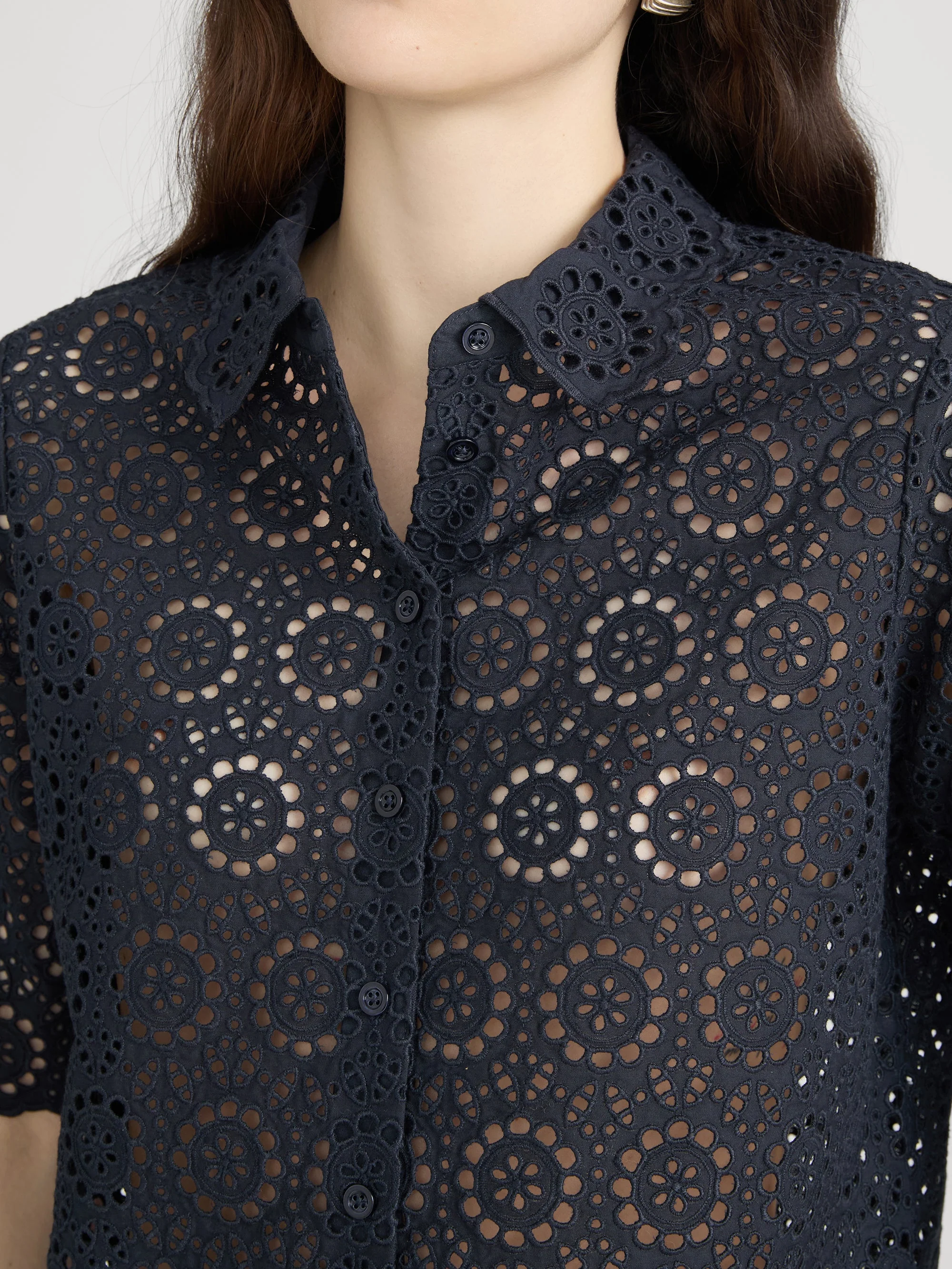 FRAME - The Petal Eyelet Shirt - Image 5
