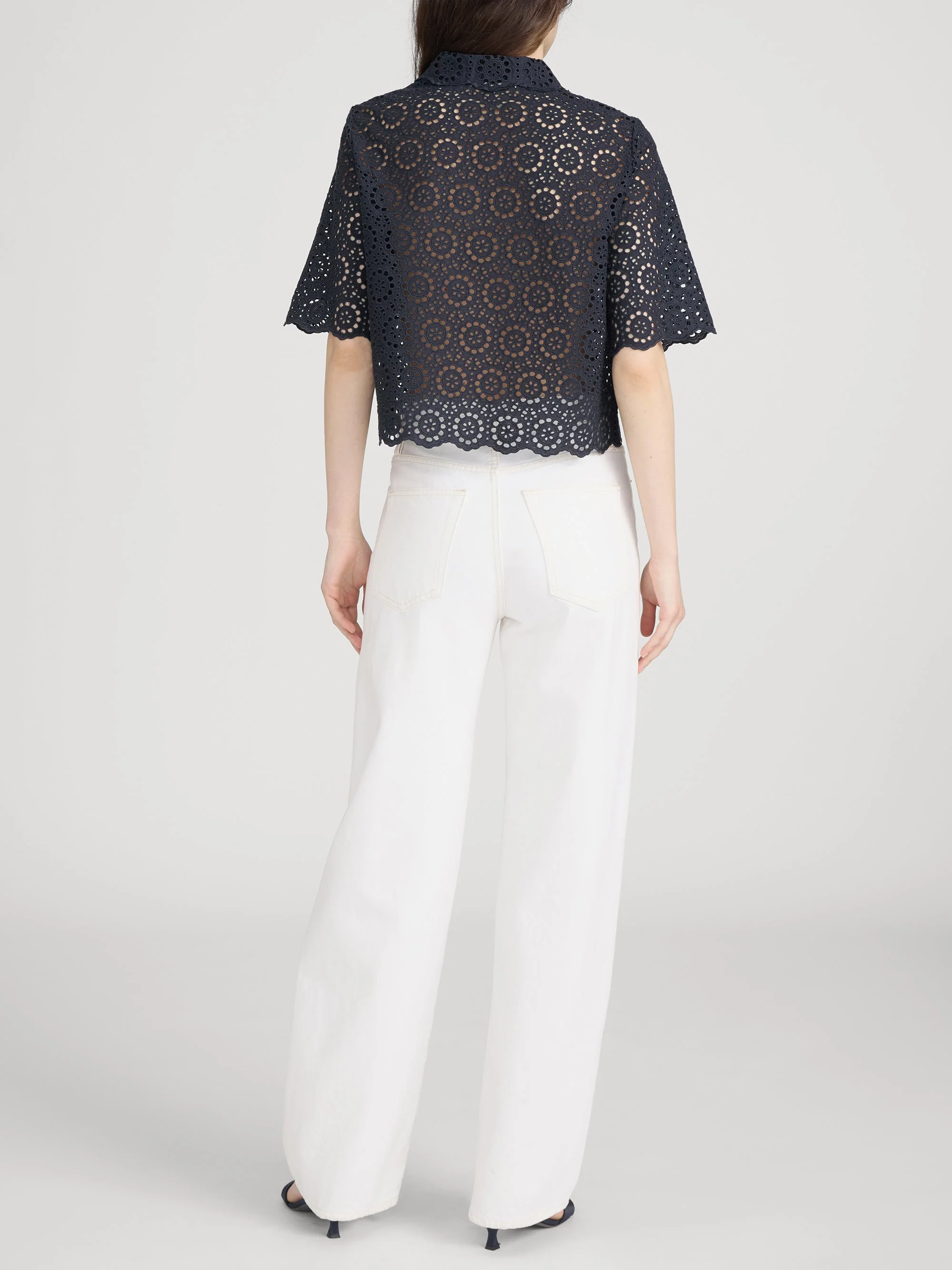 FRAME - The Petal Eyelet Shirt - Image 6